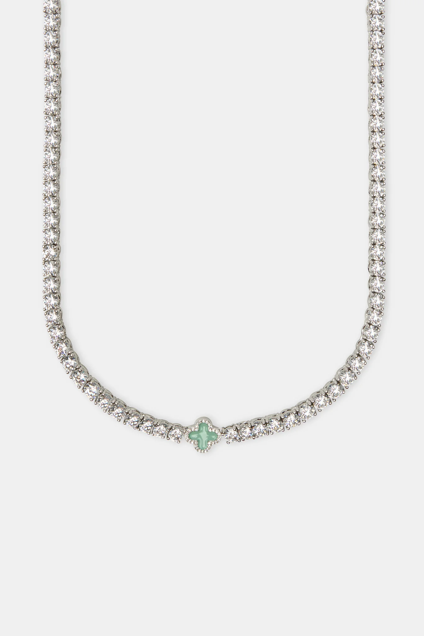 Light Green Motif Tennis Chain - Image 2