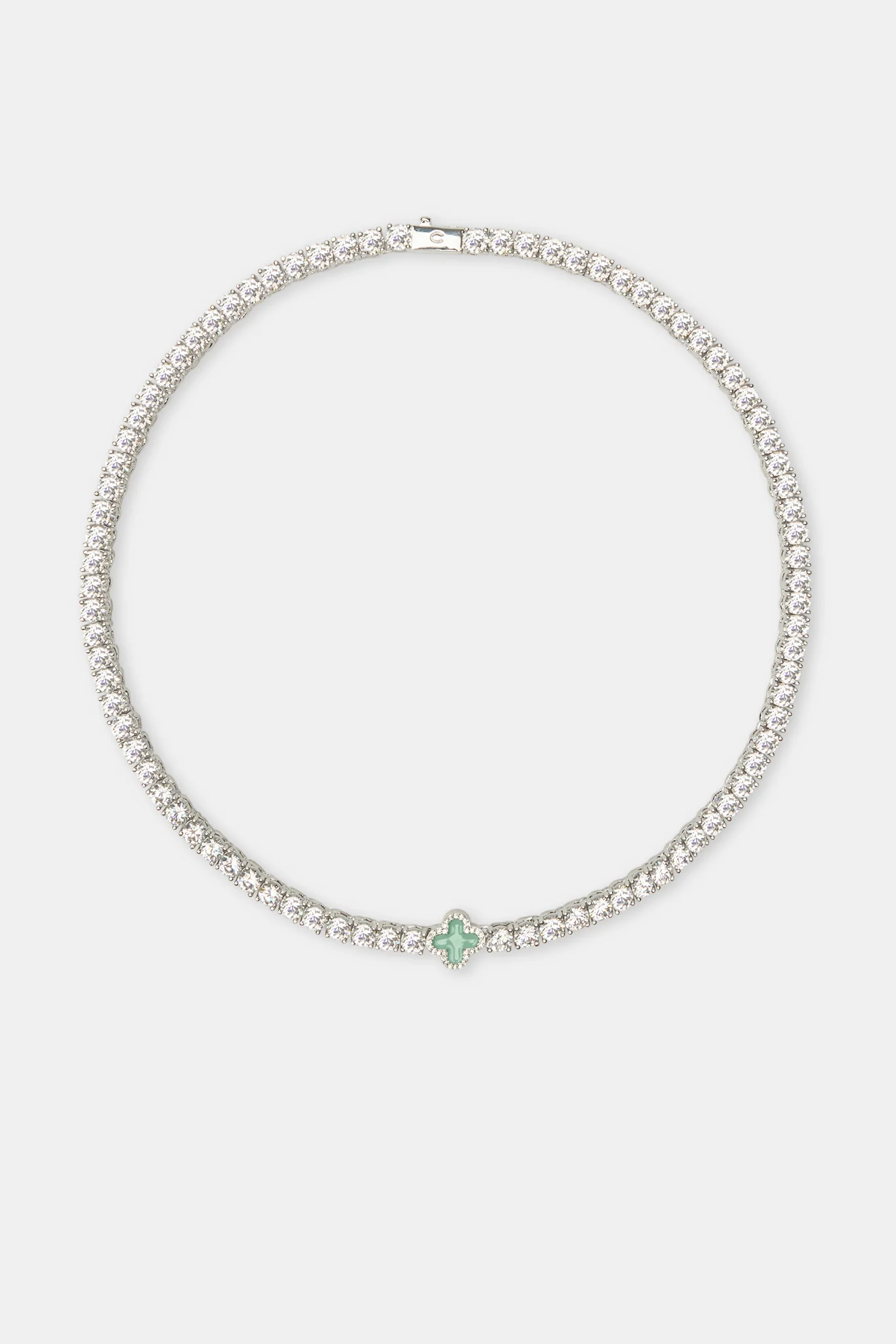 Light Green Motif Tennis Chain - Image 3