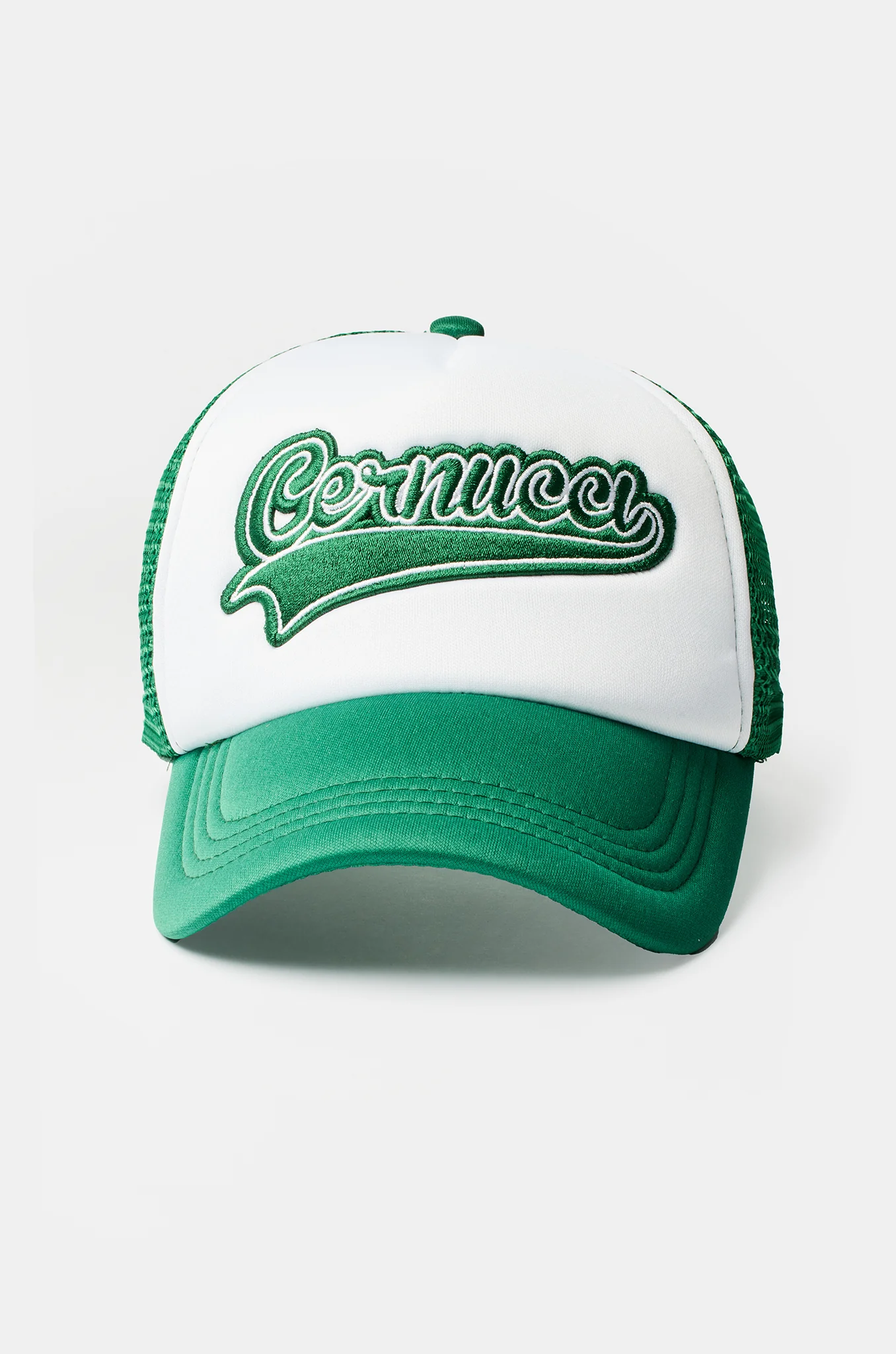 Logo Embroidered Trucker Hat - Green - Image 3