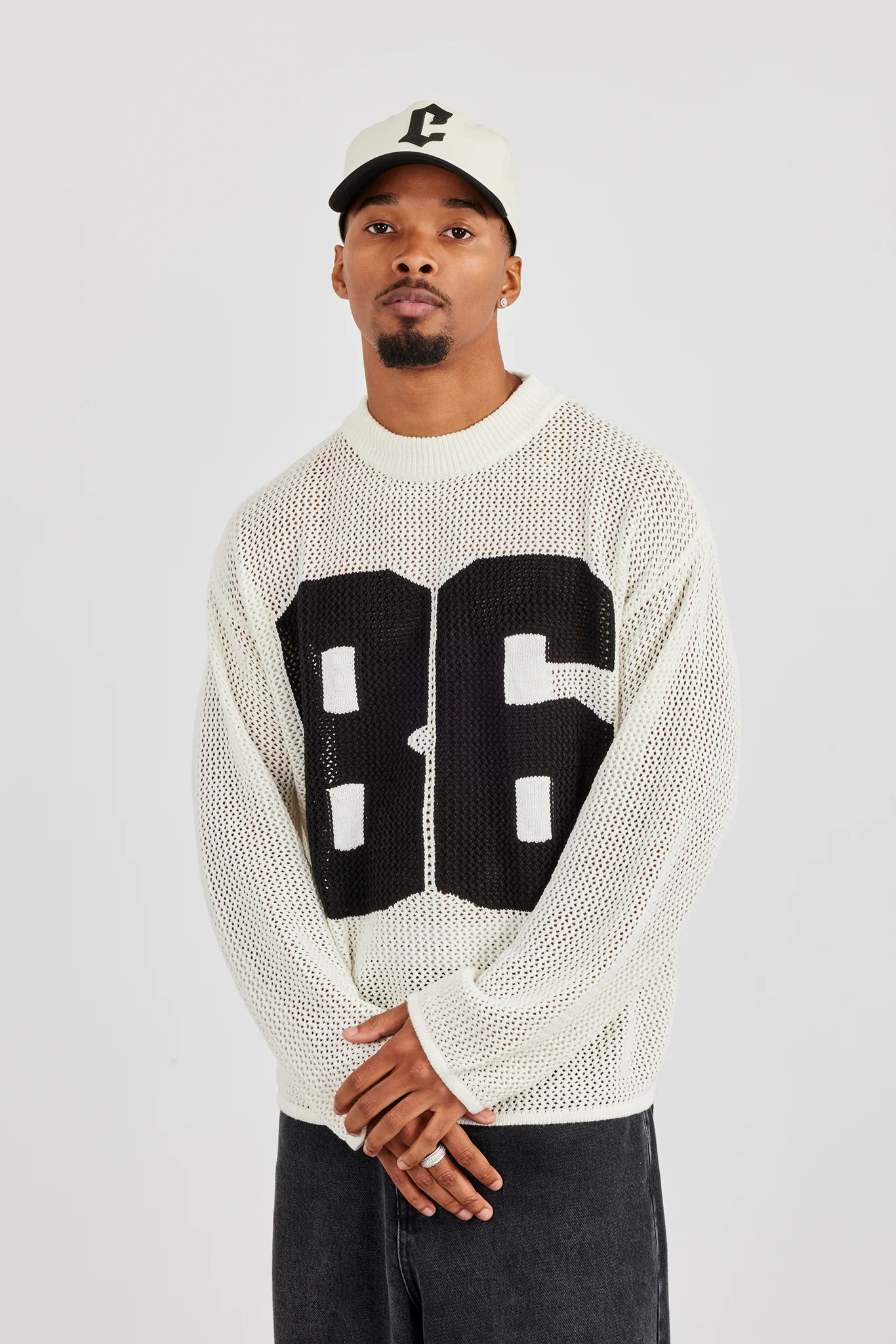 Long Sleeve 86 Knit Top - Off White