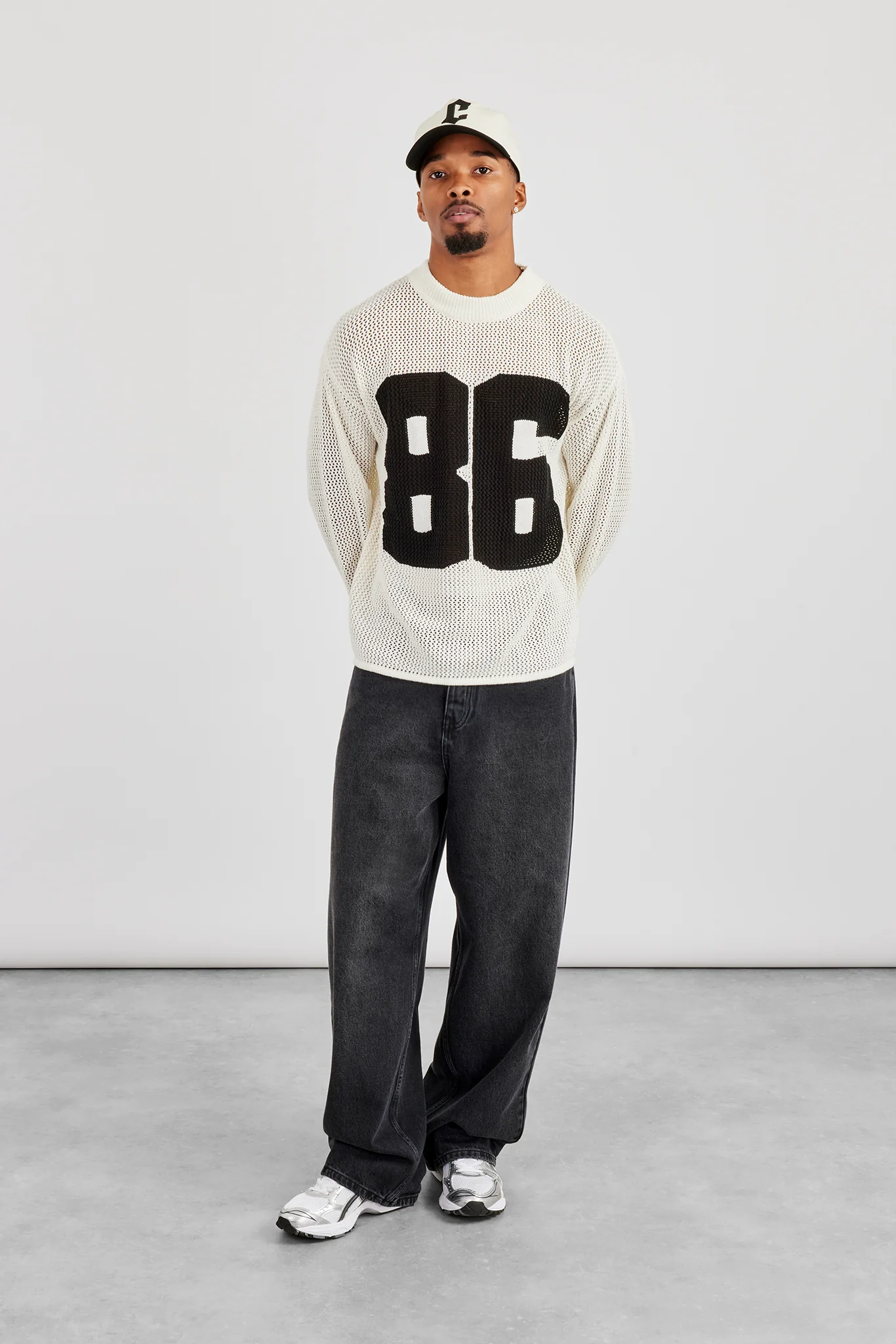 Long Sleeve 86 Knit Top - Off White - Image 2