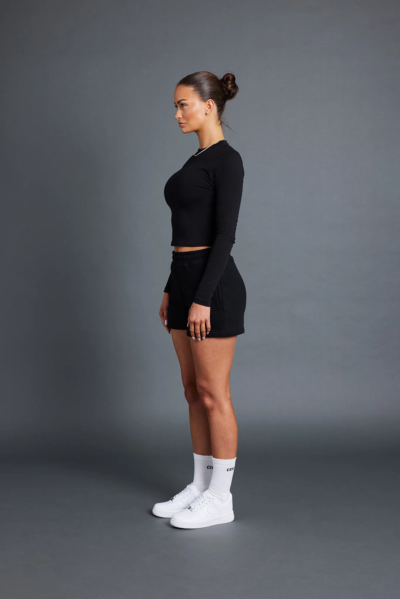 Long Sleeve Top - Black - Image 3
