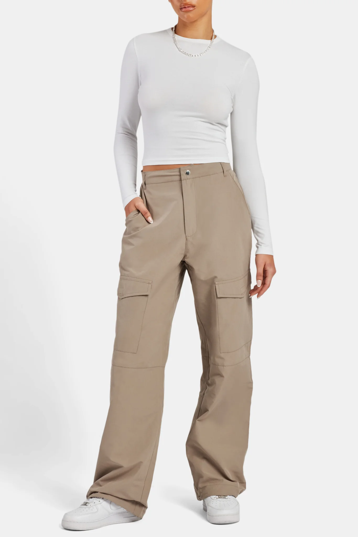 Long Sleeve Top - White - Image 4