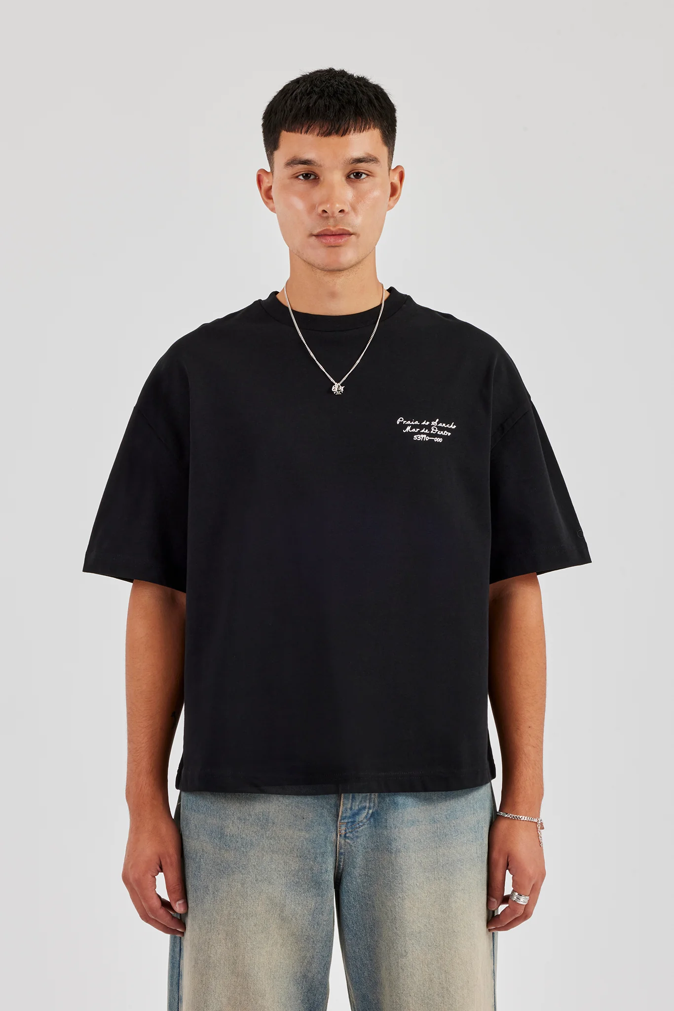 Mar De Dentro Boxy T-Shirt - Black - Image 2