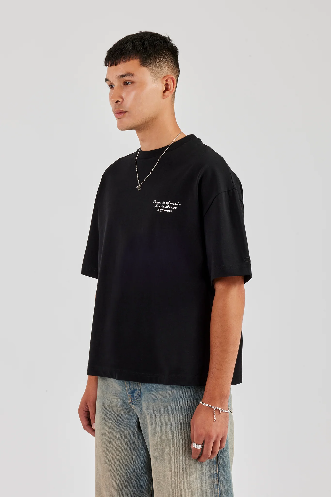 Mar De Dentro Boxy T-Shirt - Black - Image 3