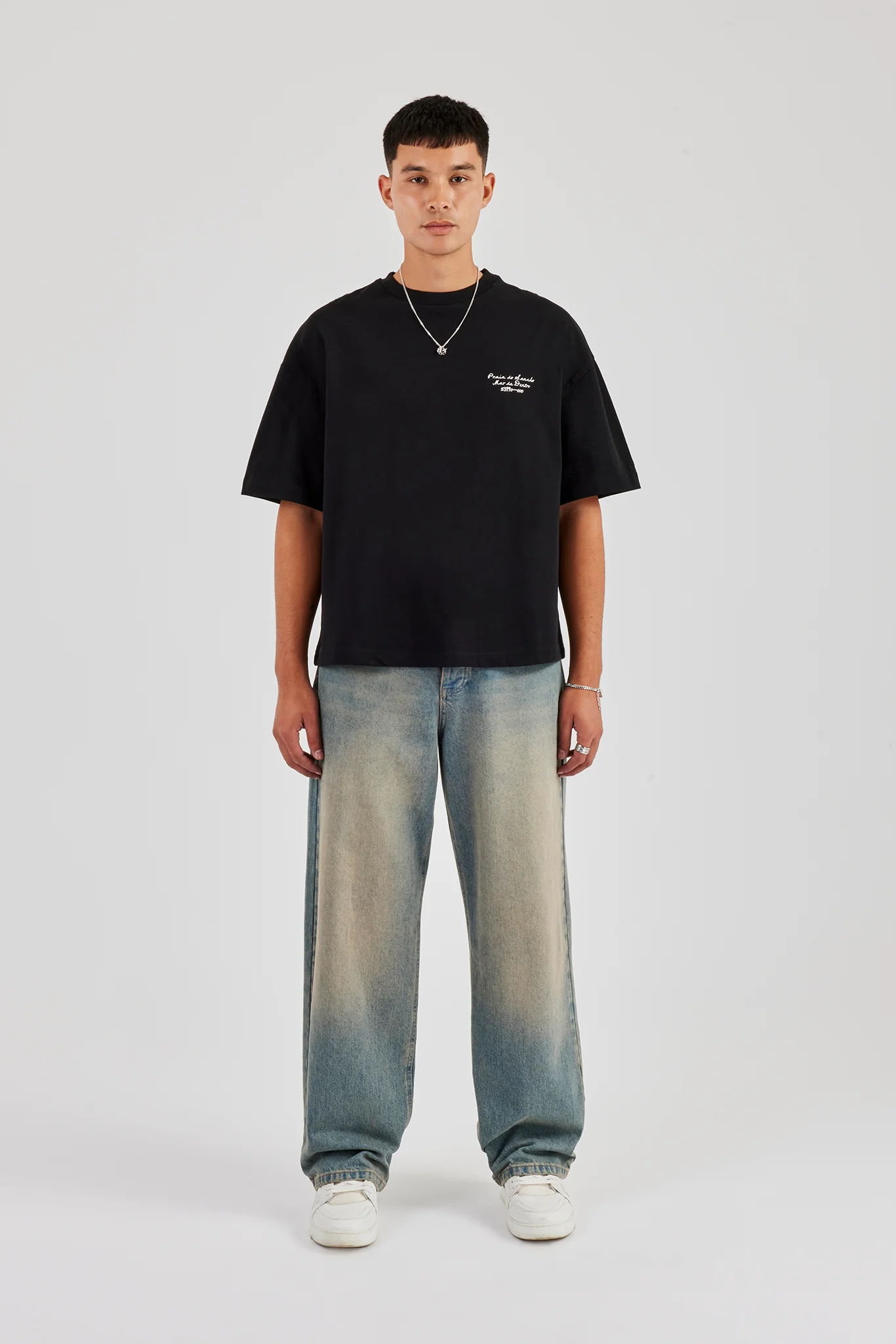 Mar De Dentro Boxy T-Shirt - Black - Image 4
