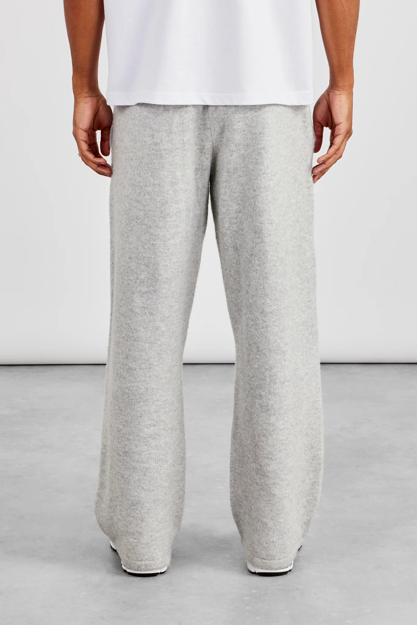Mens C Knitted Jogger - Grey - Image 3