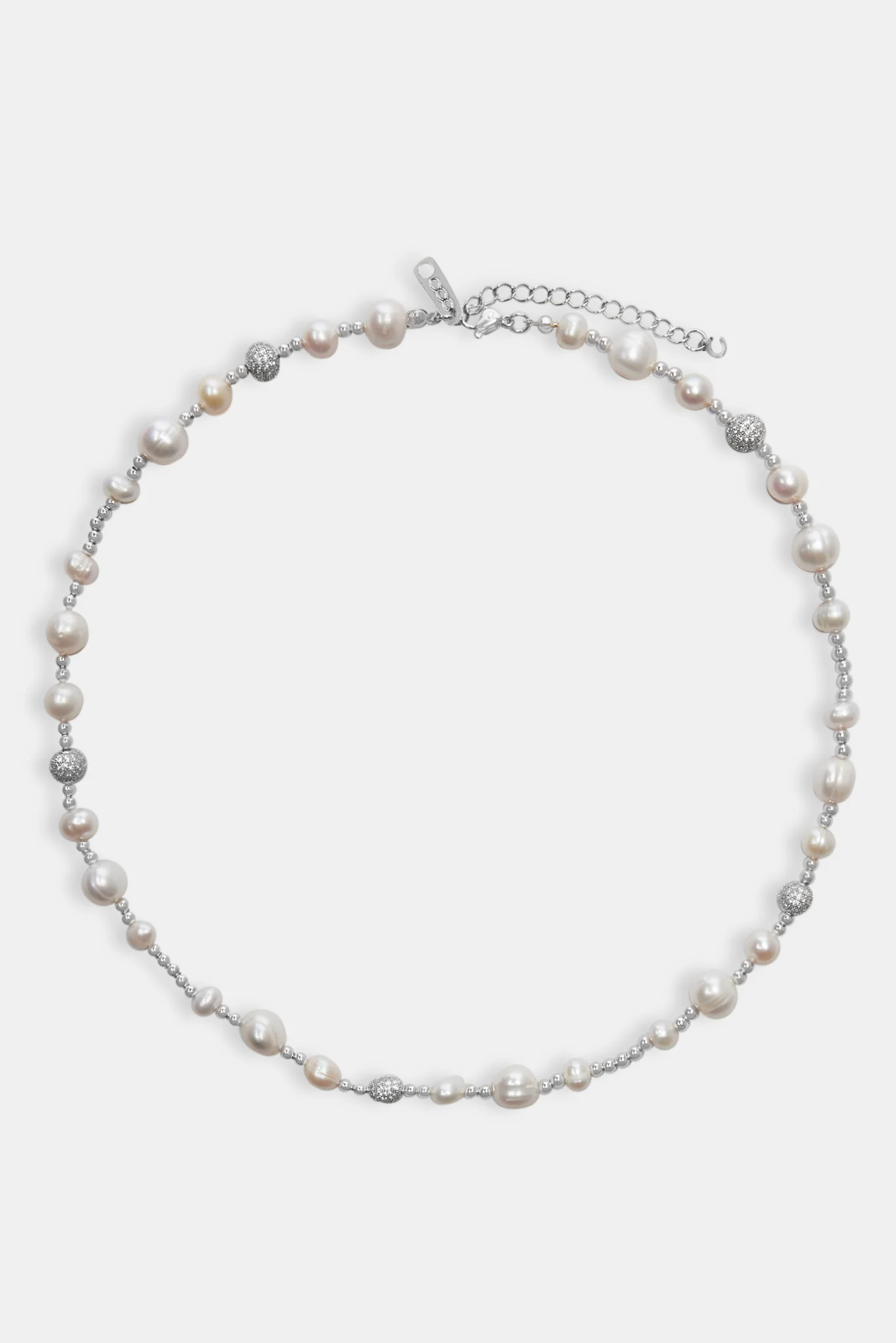 Metallic Freshwater Pearl Bead Necklace - Image 2