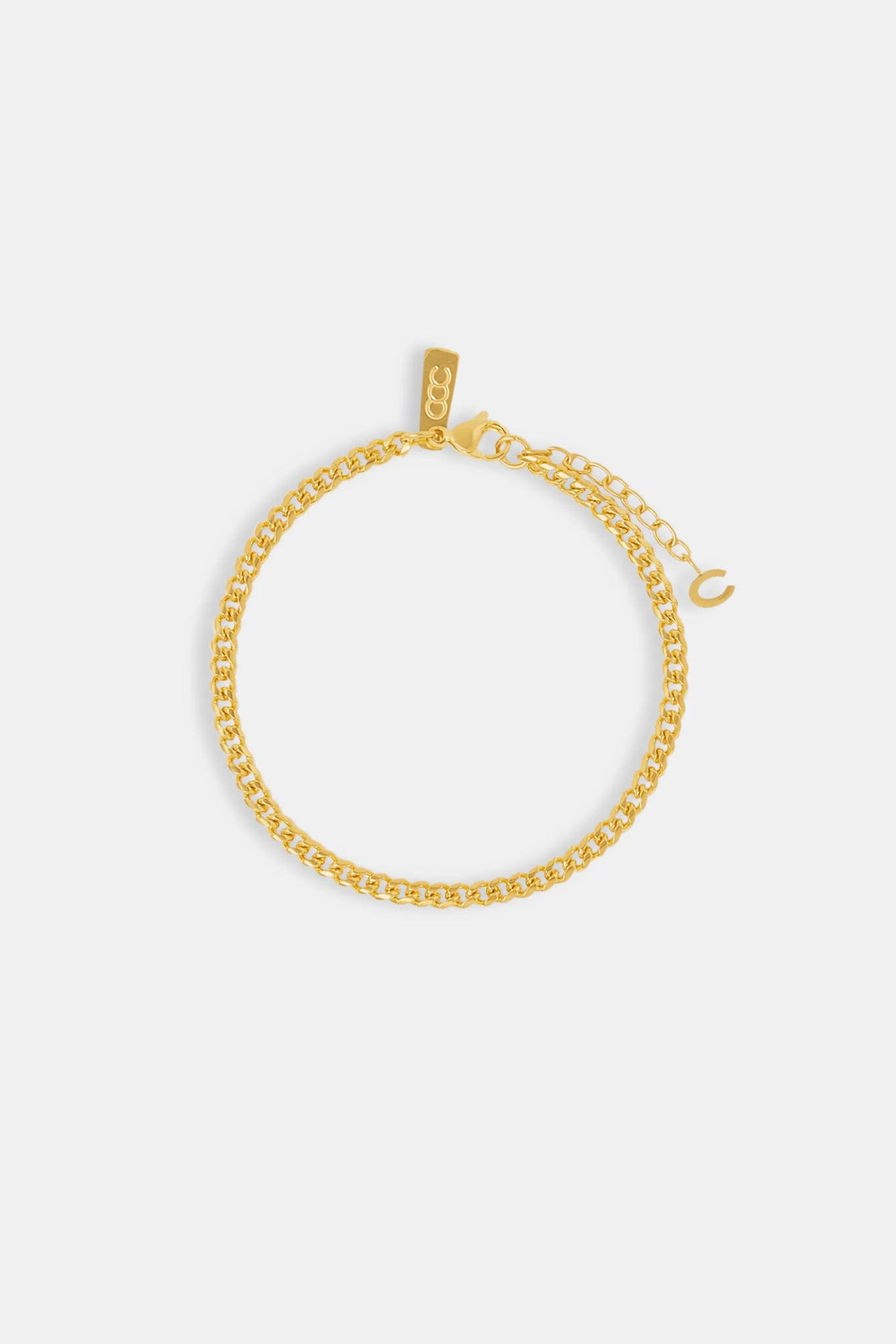 Miami Cuban Bracelet - 3.5mm - Gold - Image 2