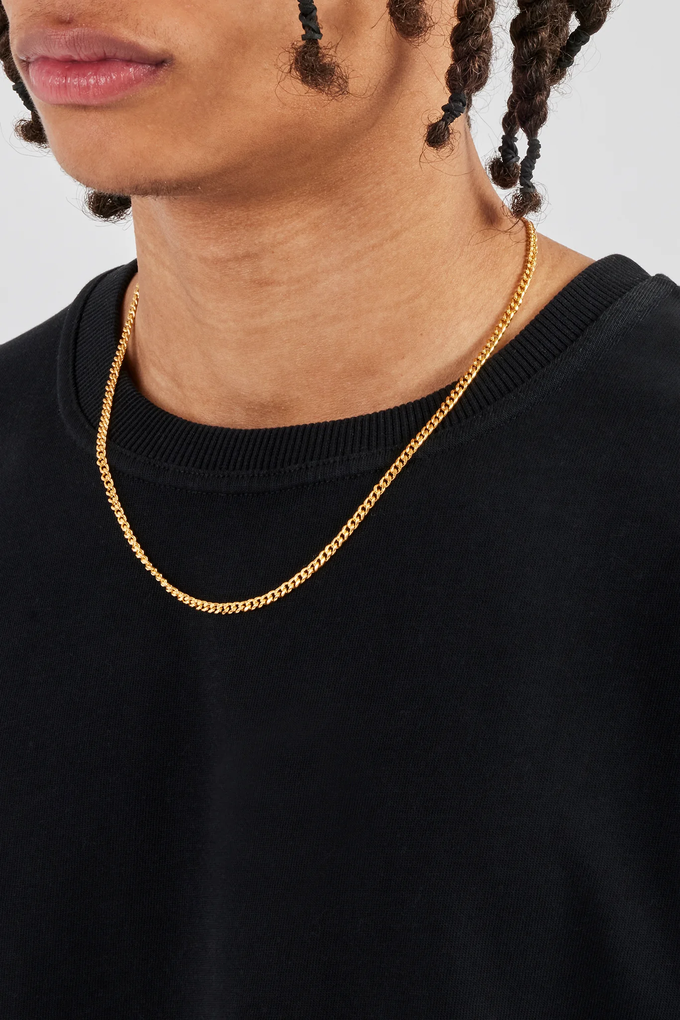 Miami Cuban Chain - 3.5mm - Gold - Image 3