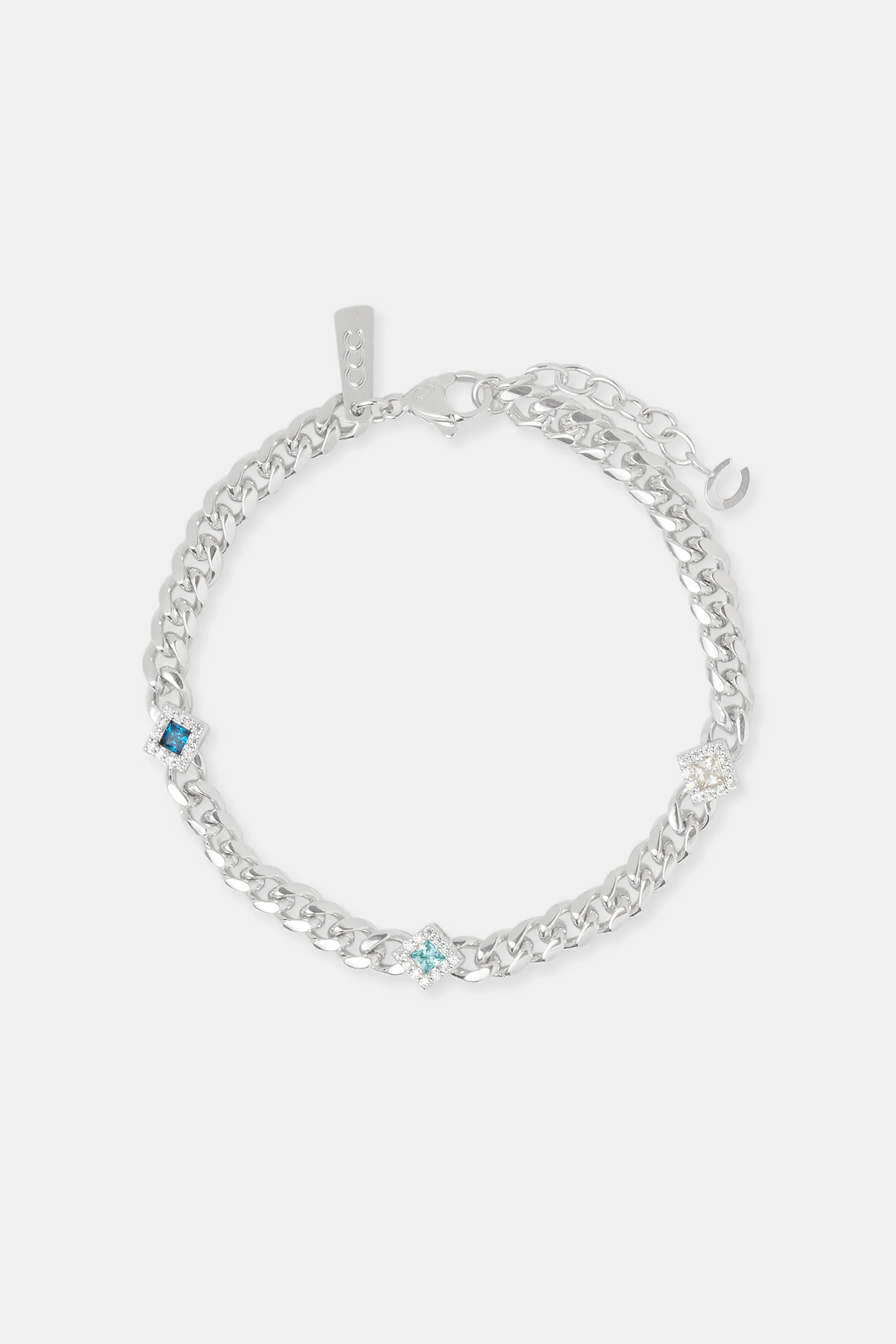 Miami Cuban Iced Gemstone Bracelet - 5mm - Image 2