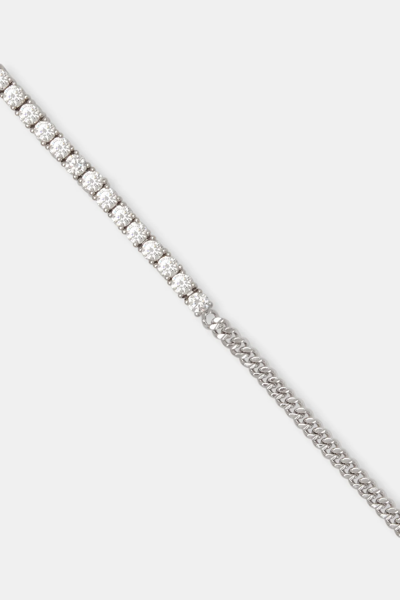 Micro Cuban & 3mm Tennis Bracelet - Image 3