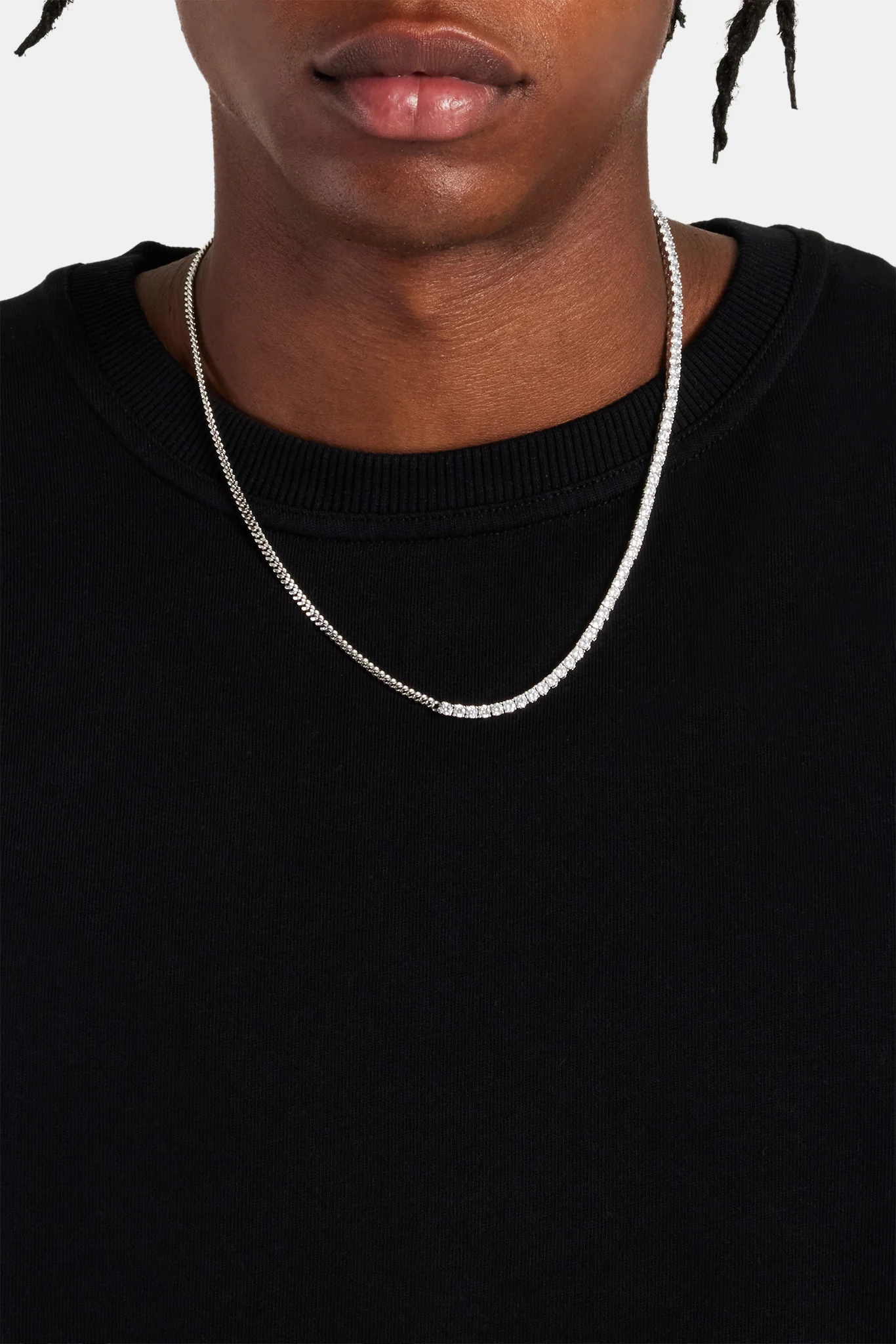 Micro Cuban & 3mm Tennis Chain - Image 3