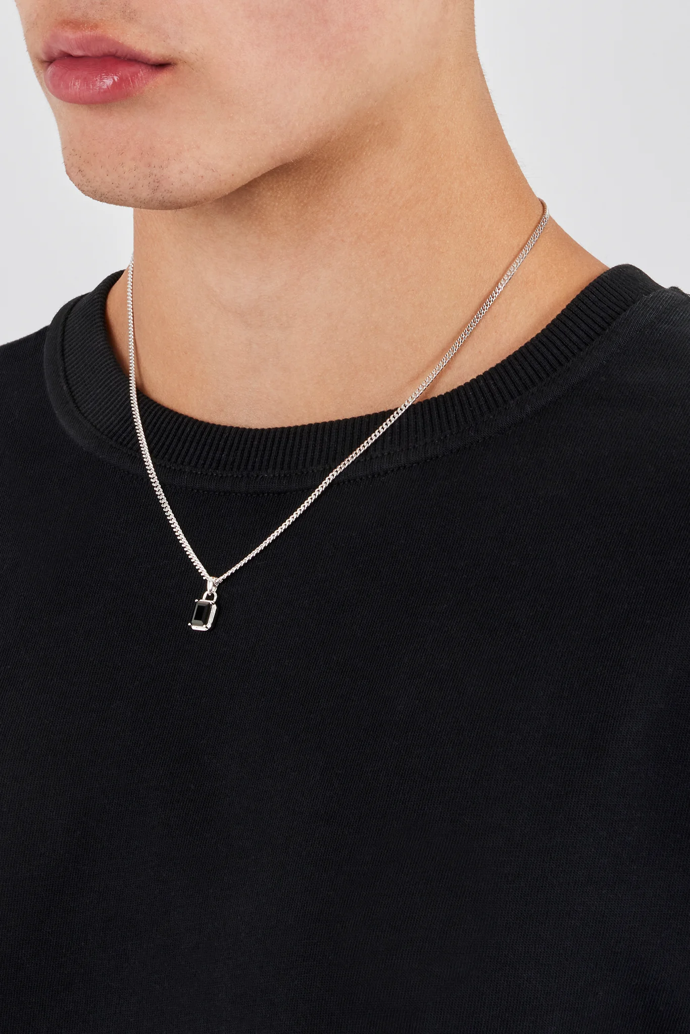 Micro Iced Black Gemstone Necklace - 10mm - Image 3