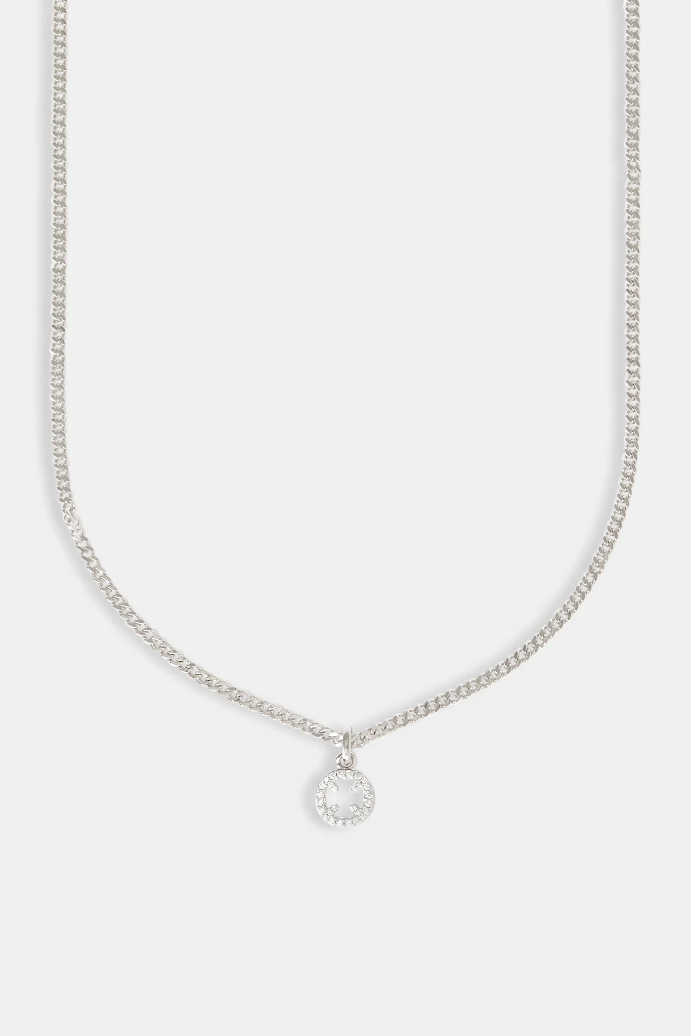 Micro Iced Motif Cut Out Necklace - 10mm - Image 4