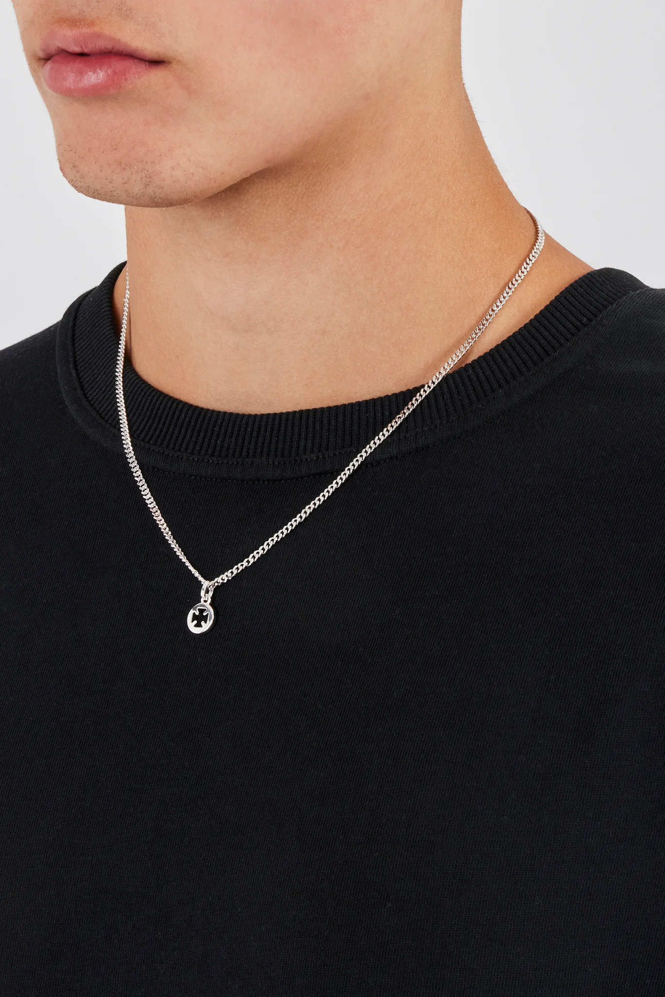 Micro Polished Motif Cut Out Necklace - 10mm - Image 3