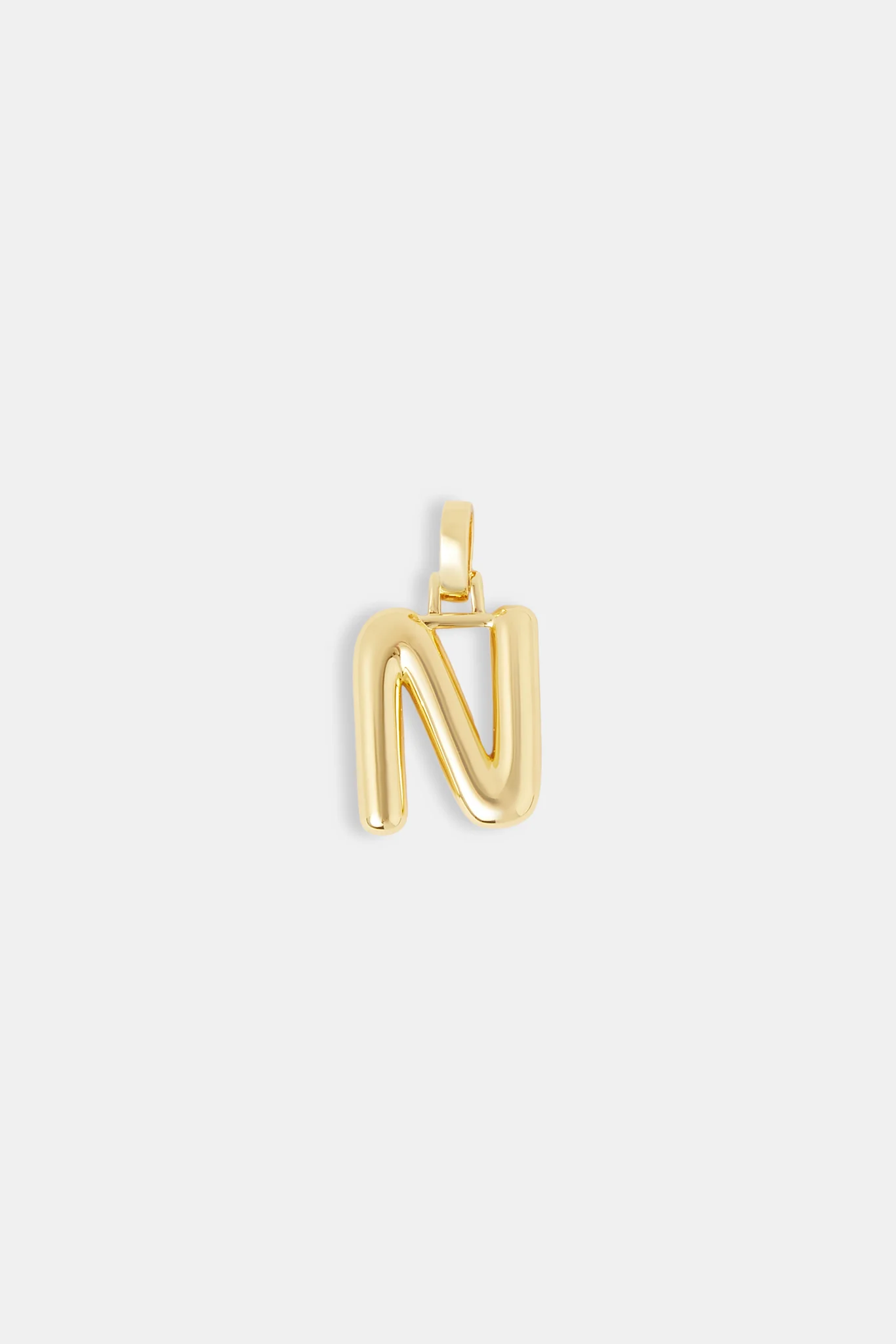 Mini Polished Balloon Letter Pendant - 20m - Gold - Image 10