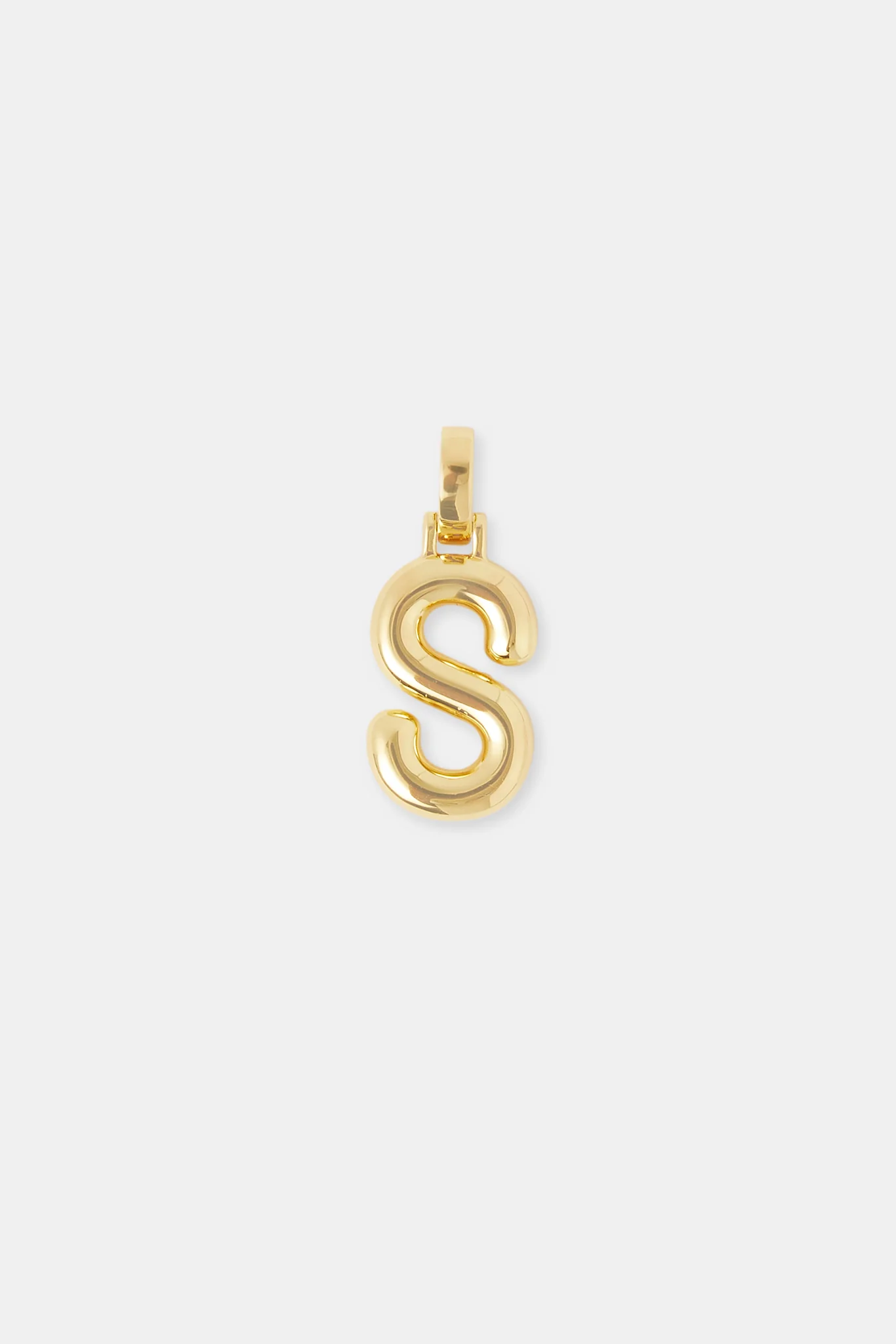 Mini Polished Balloon Letter Pendant - 20m - Gold - Image 12