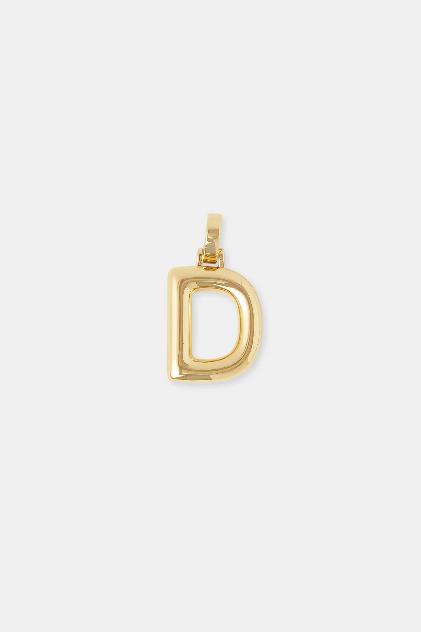 Mini Polished Balloon Letter Pendant - 20m - Gold - Image 4
