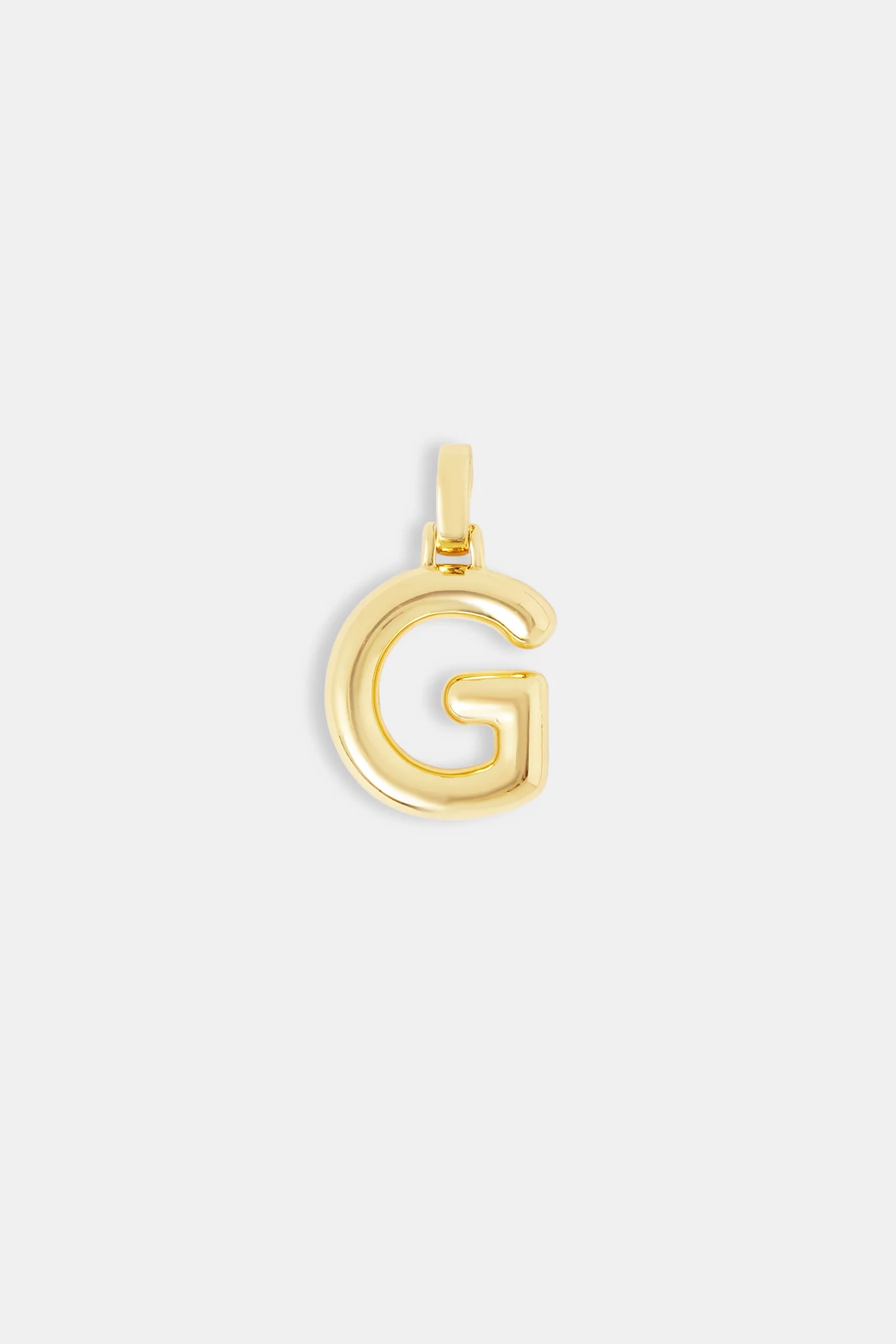 Mini Polished Balloon Letter Pendant - 20m - Gold - Image 6