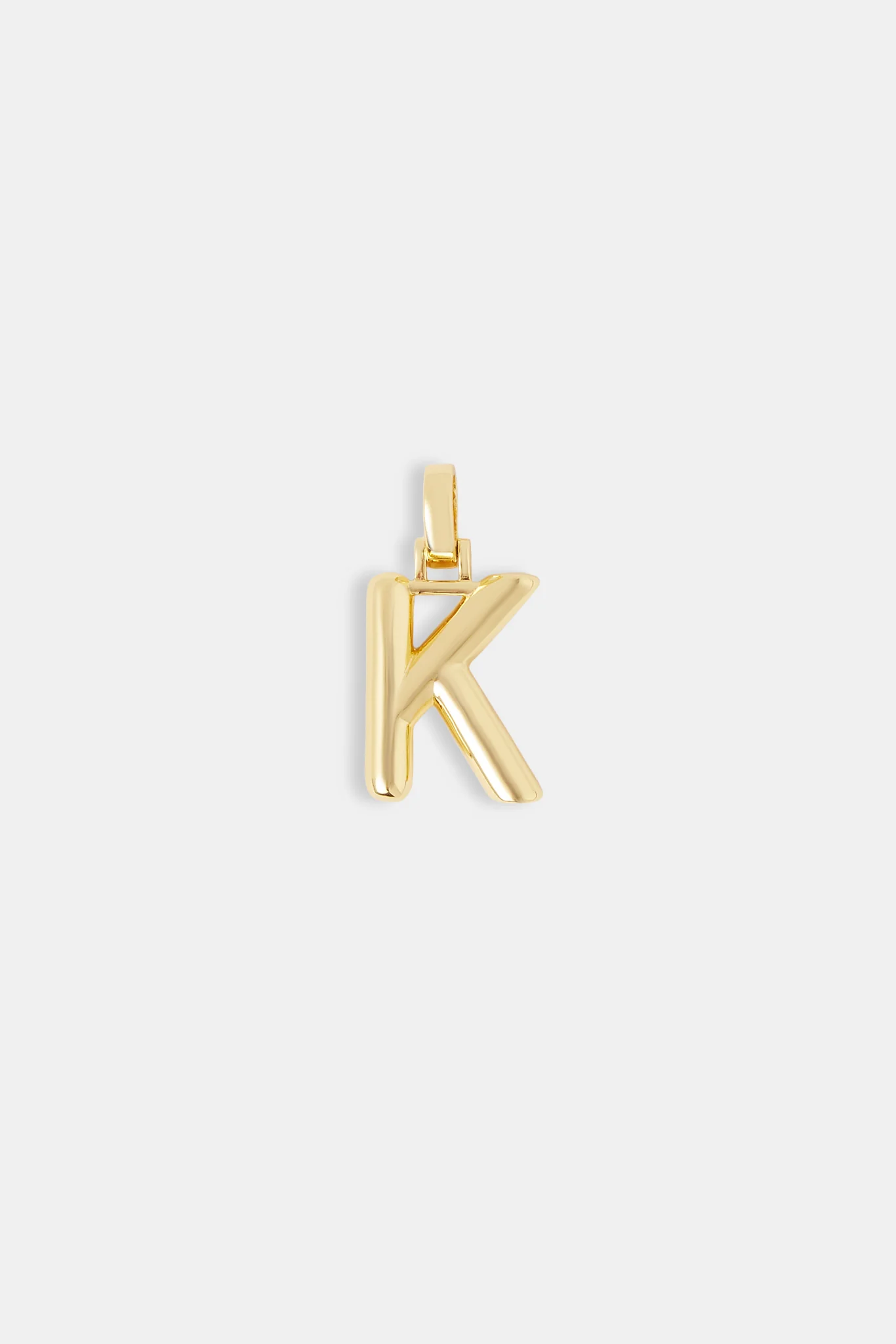 Mini Polished Balloon Letter Pendant - 20m - Gold - Image 7