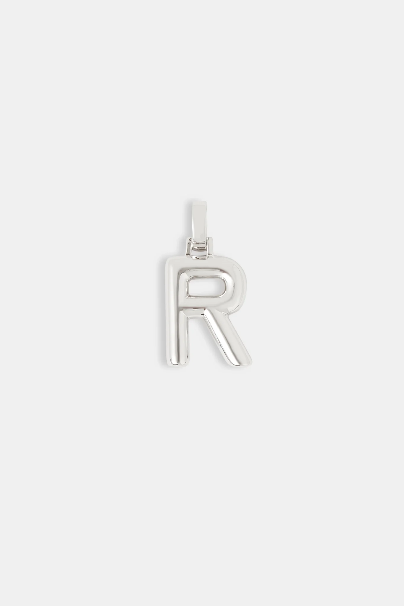 Mini Polished Balloon Letter Pendant - 20mm - Image 11