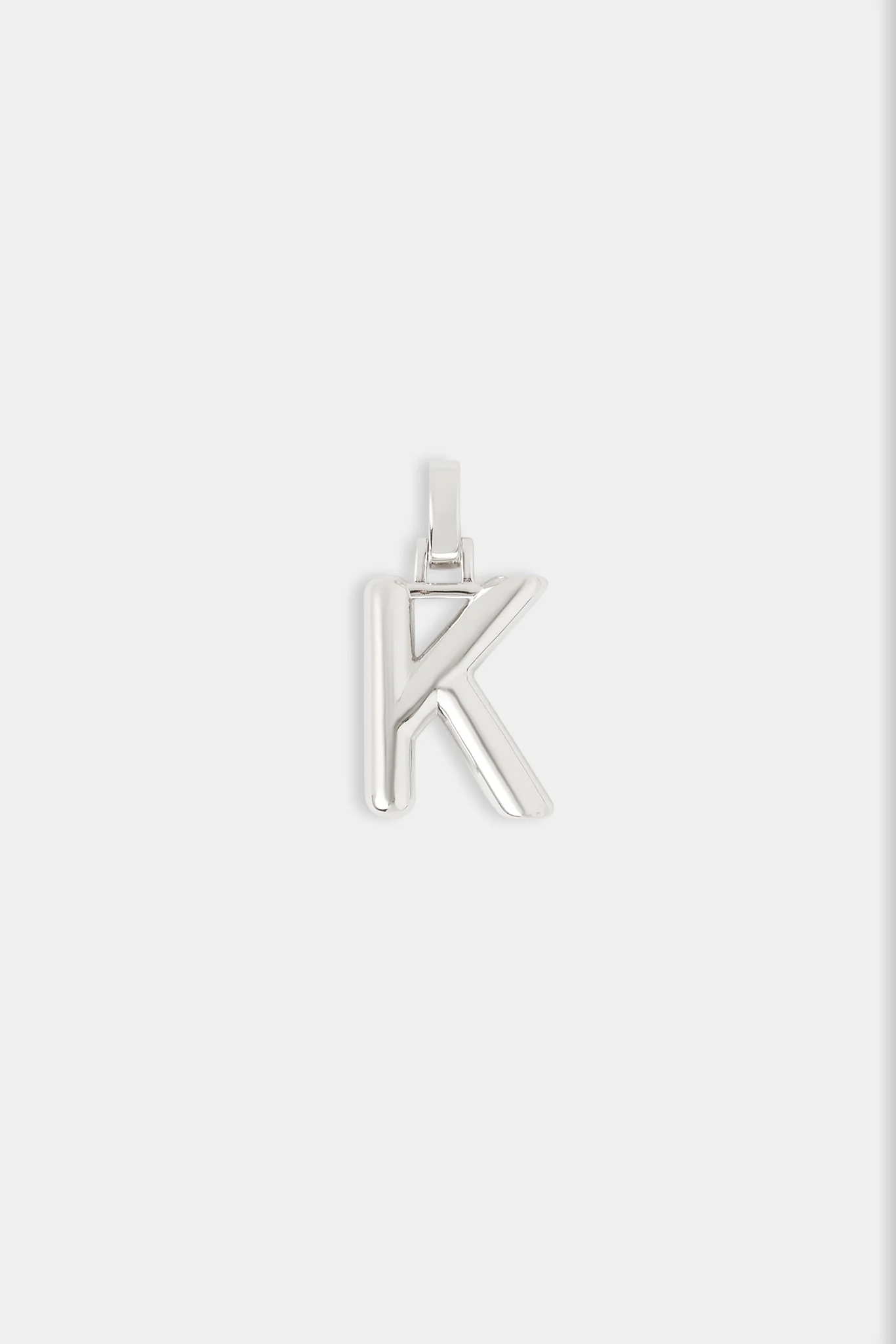 Mini Polished Balloon Letter Pendant - 20mm - Image 7