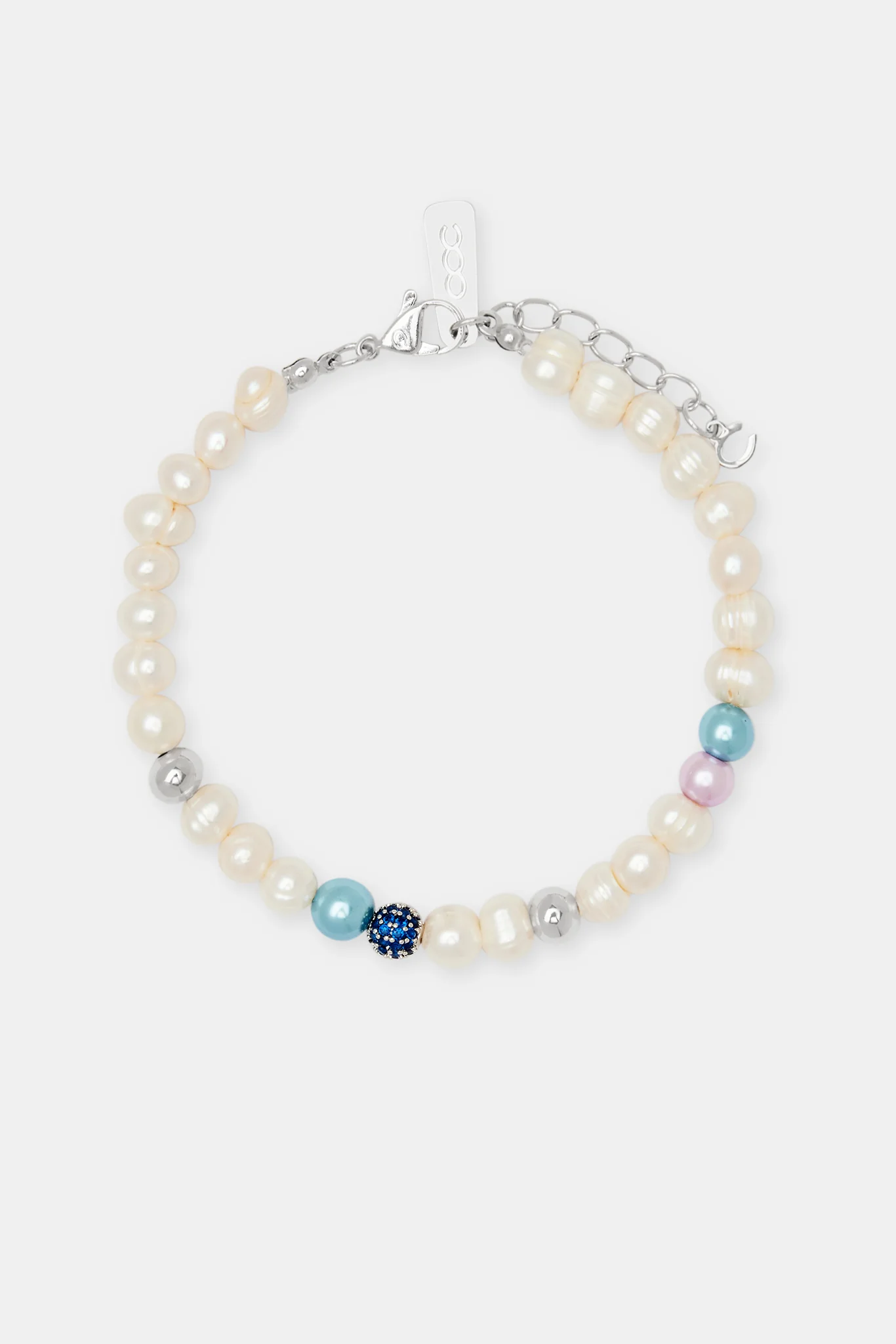Mixed Colour Bead & Ice Freshwater Pearl Bracelets - Image 2