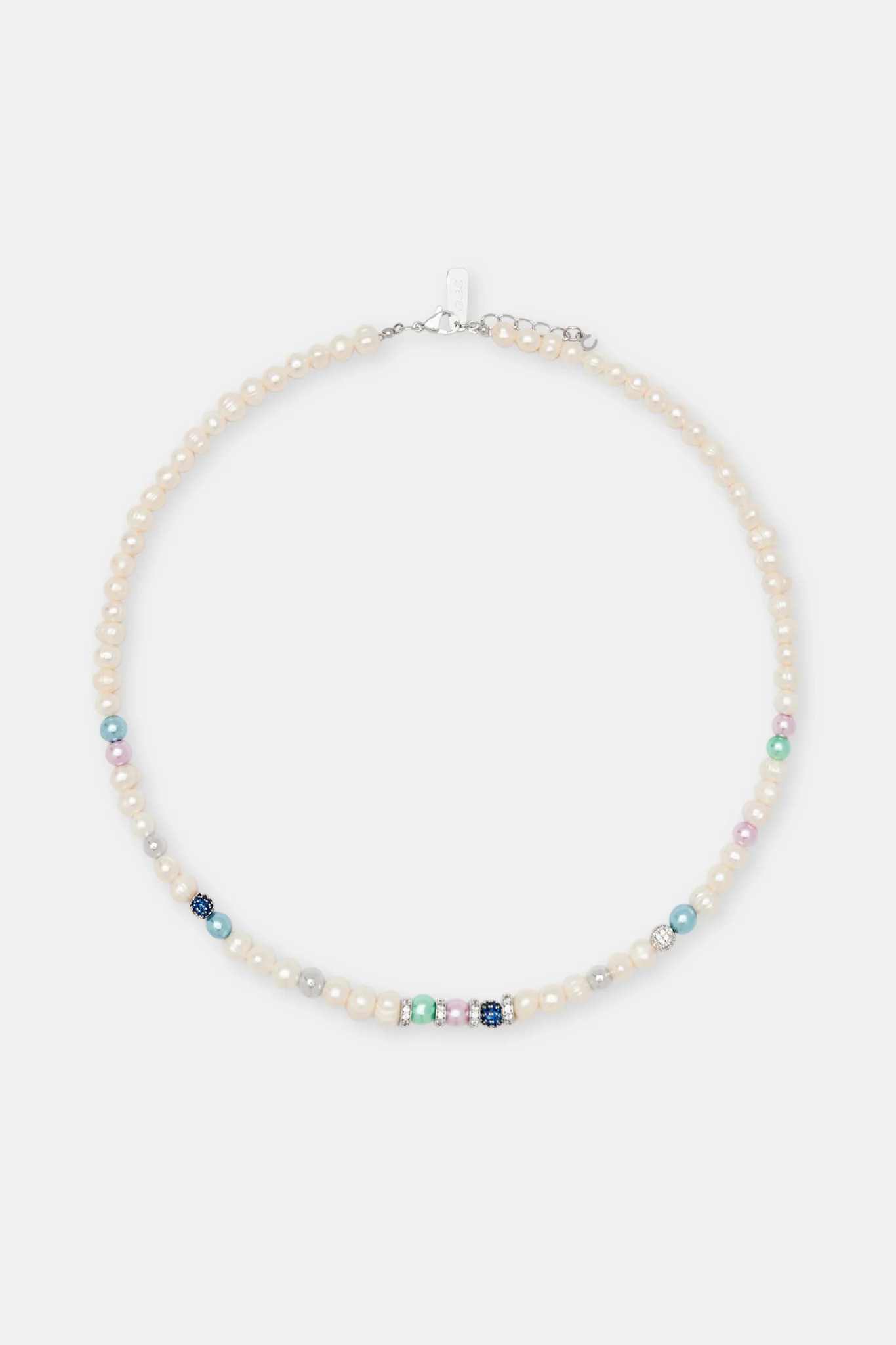 Mixed Colour Bead & Ice Freshwater Pearl Necklace - Image 4