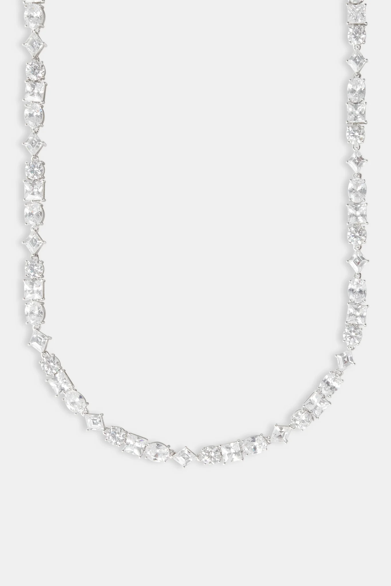 Mixed Shape Clear Stone Tennis Chain - 6mm - Image 2