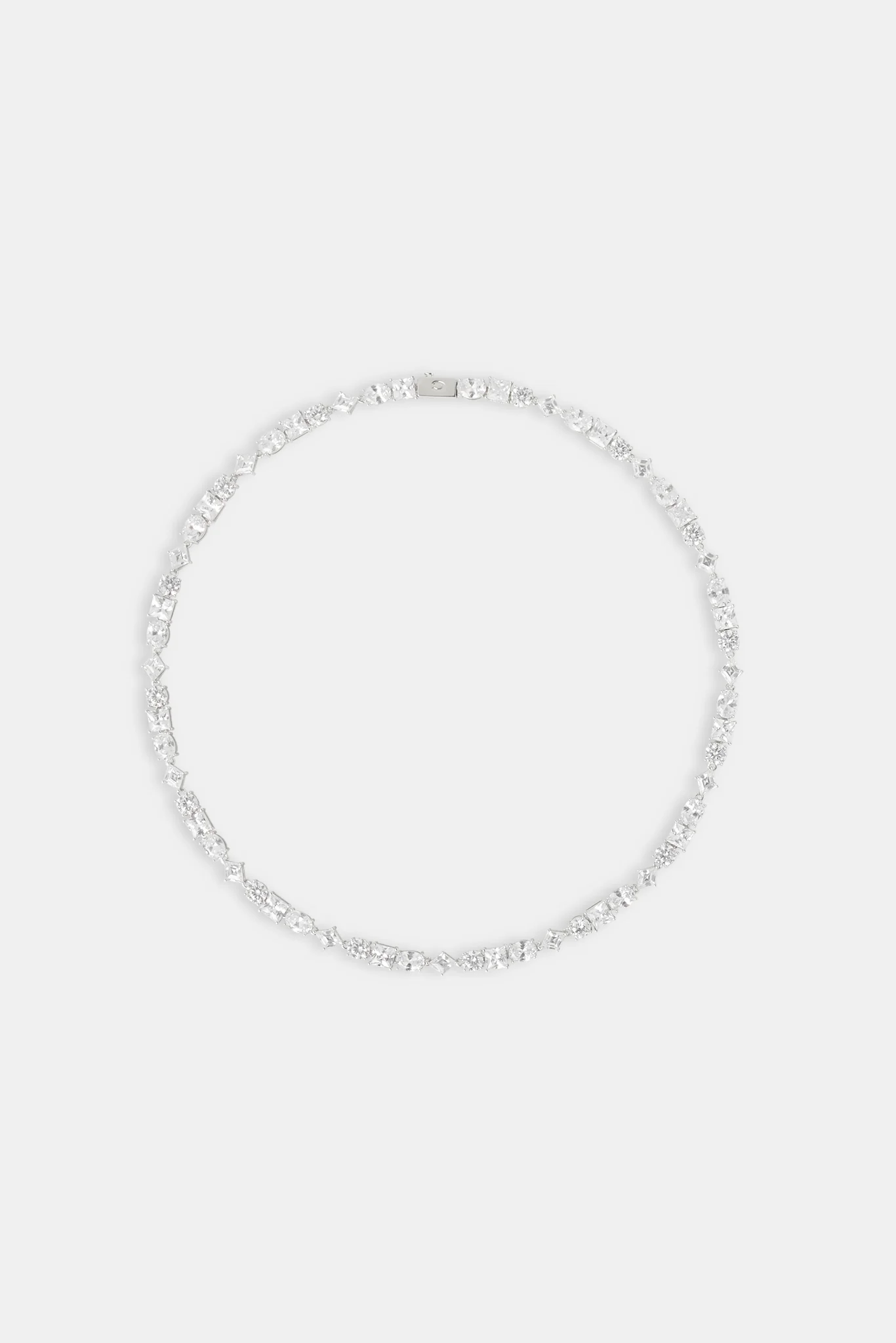 Mixed Shape Clear Stone Tennis Chain - 6mm - Image 4