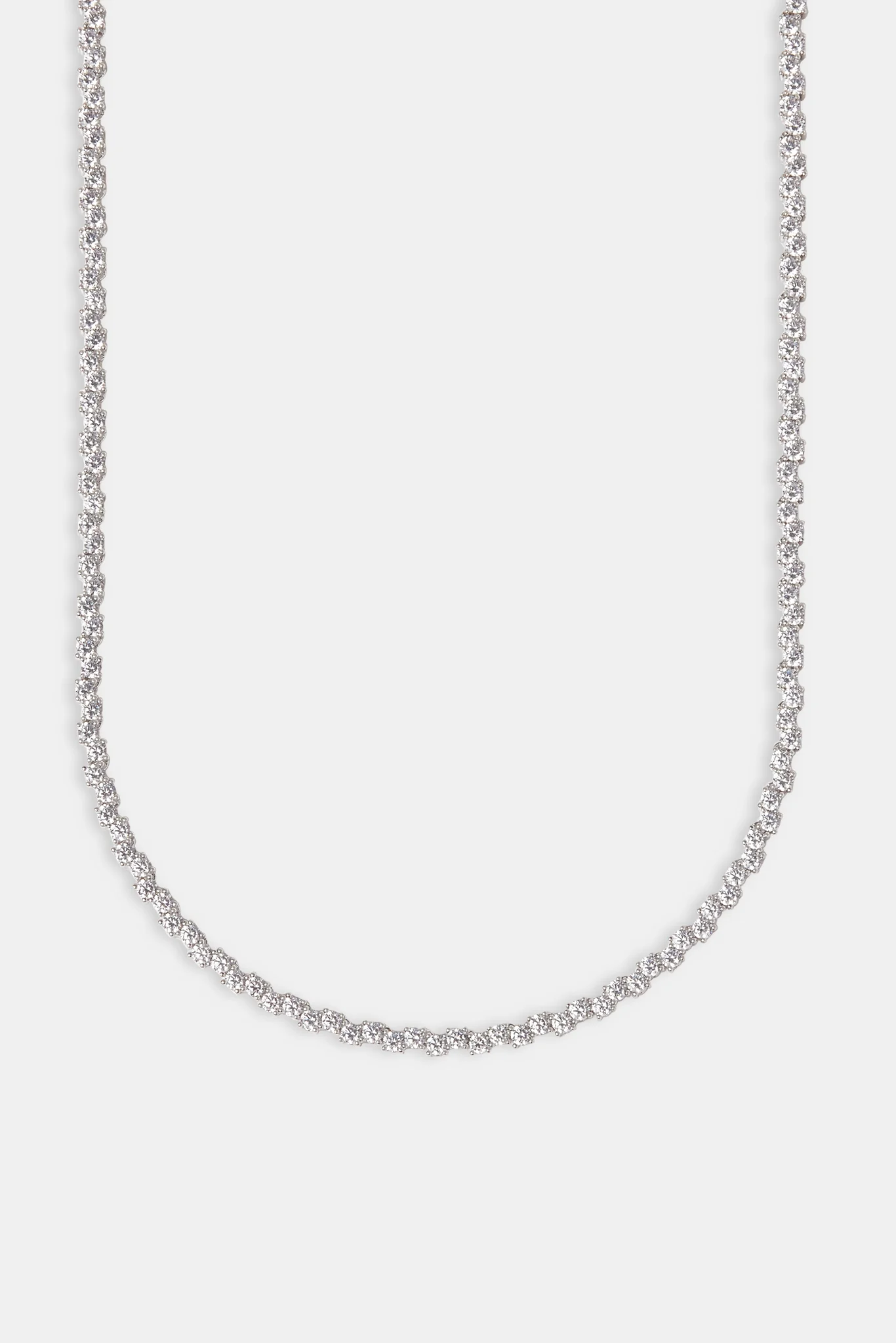 Mixed Square Stone Tennis Chain - 3mm - Image 3