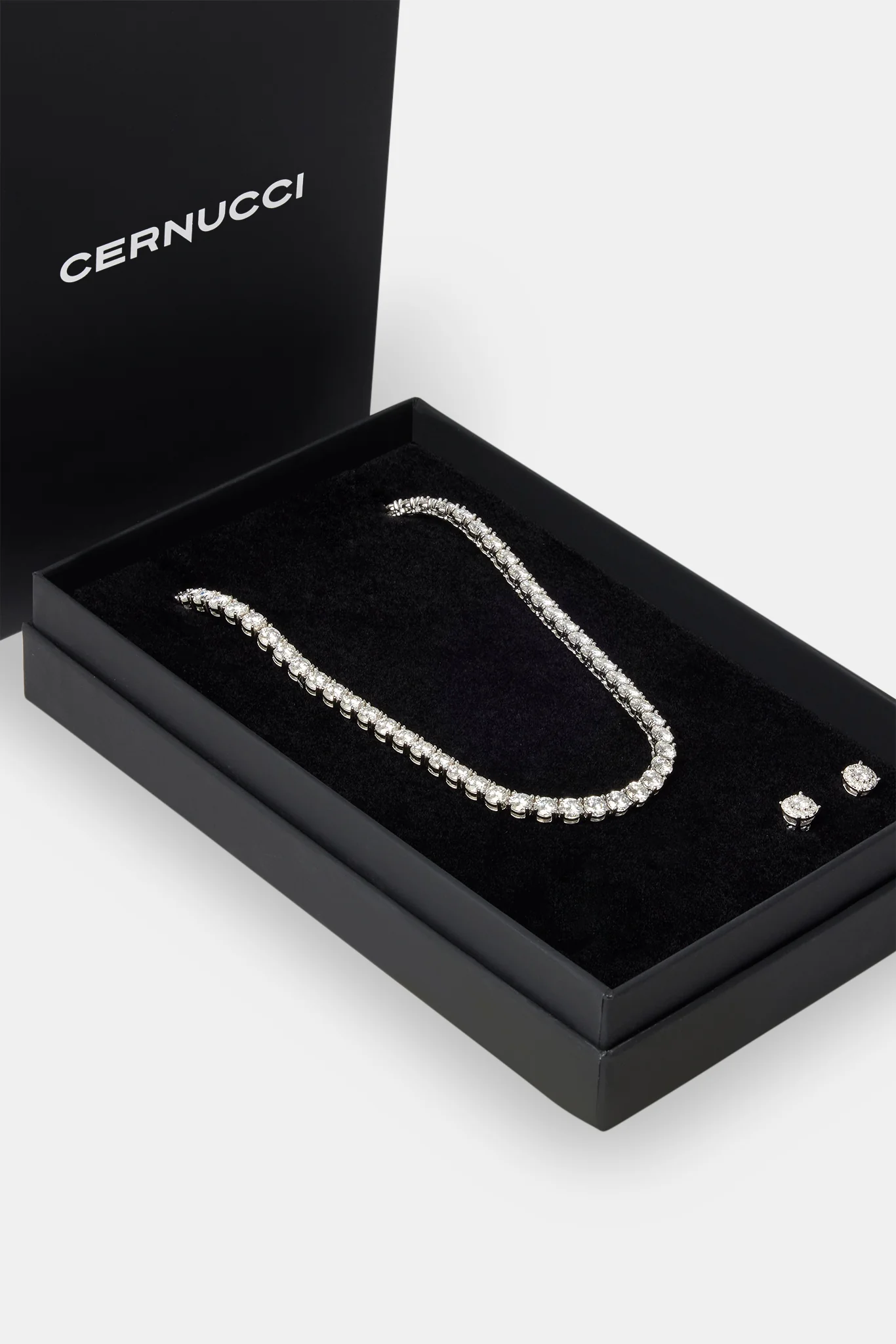 Moissanite 5mm Tennis Chain & Earring Set - Image 2