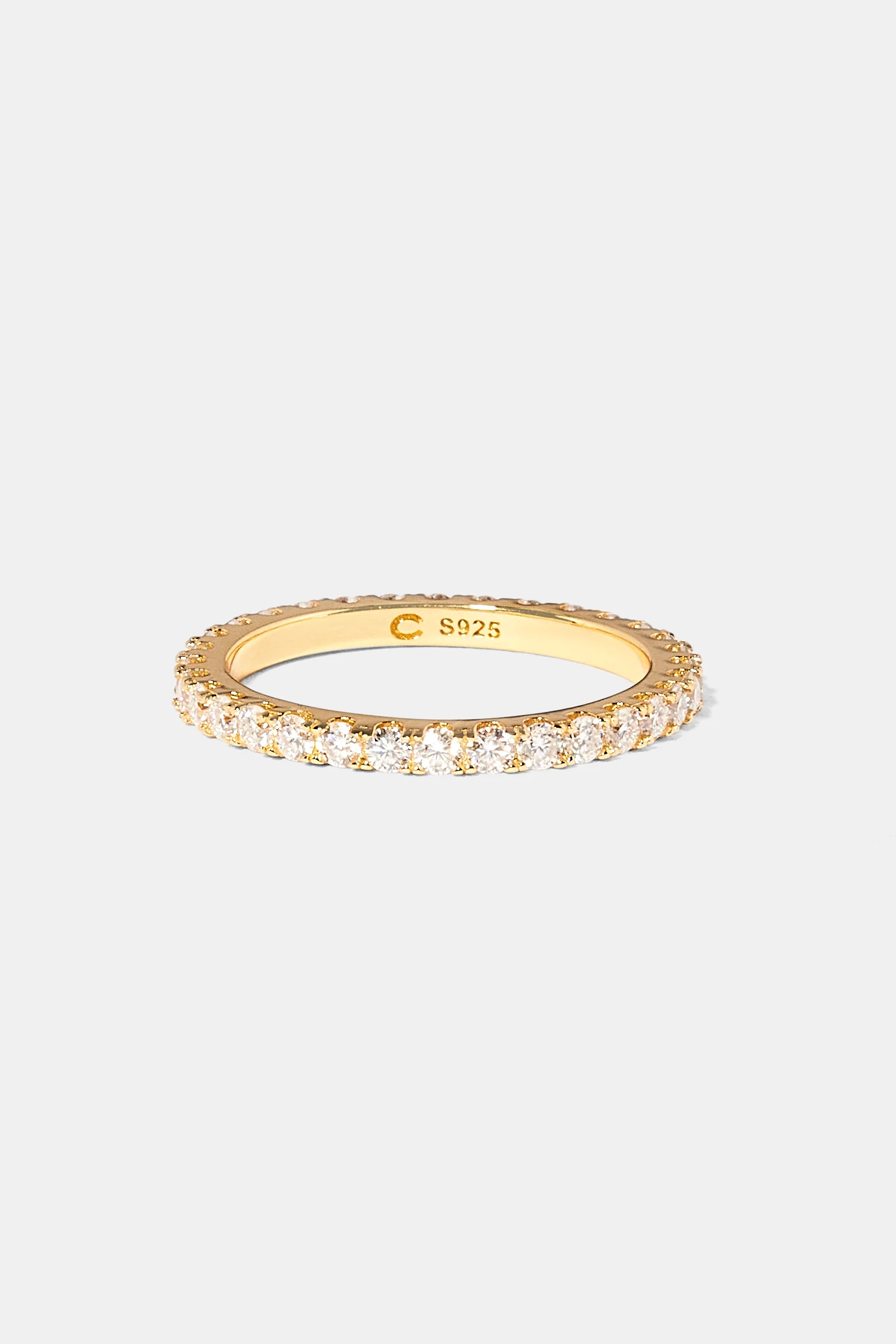 Moissanite Tennis Ring - Gold - 3mm