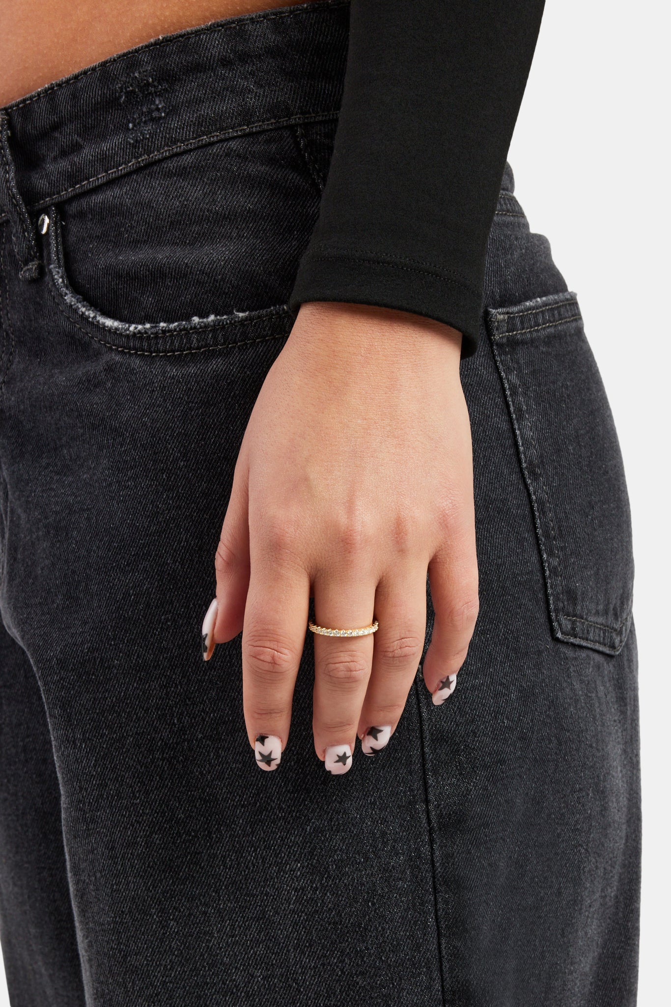 Moissanite Tennis Ring - Gold - 3mm - Image 2