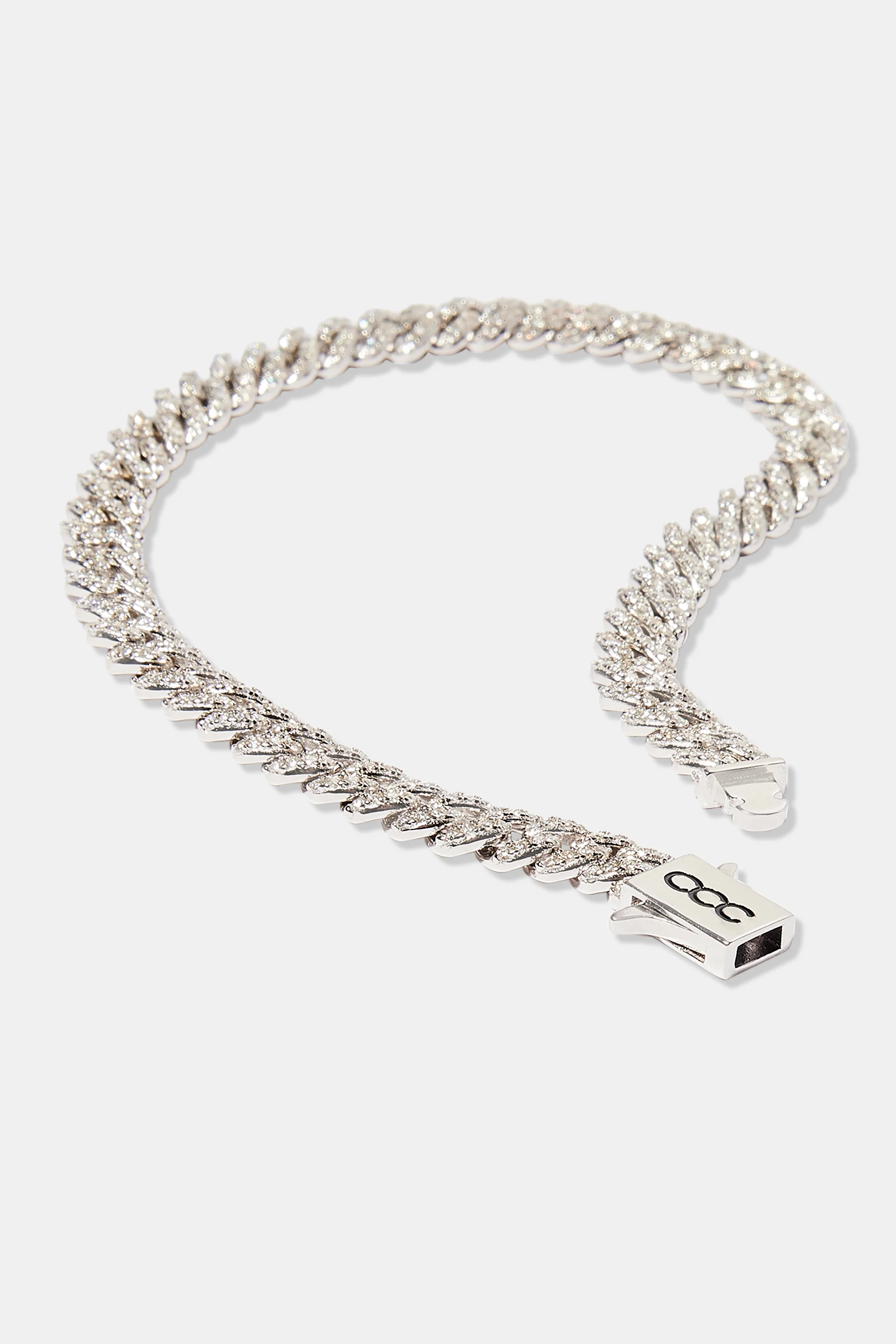 Moissanite Cuban Bracelet - 6mm - Image 4