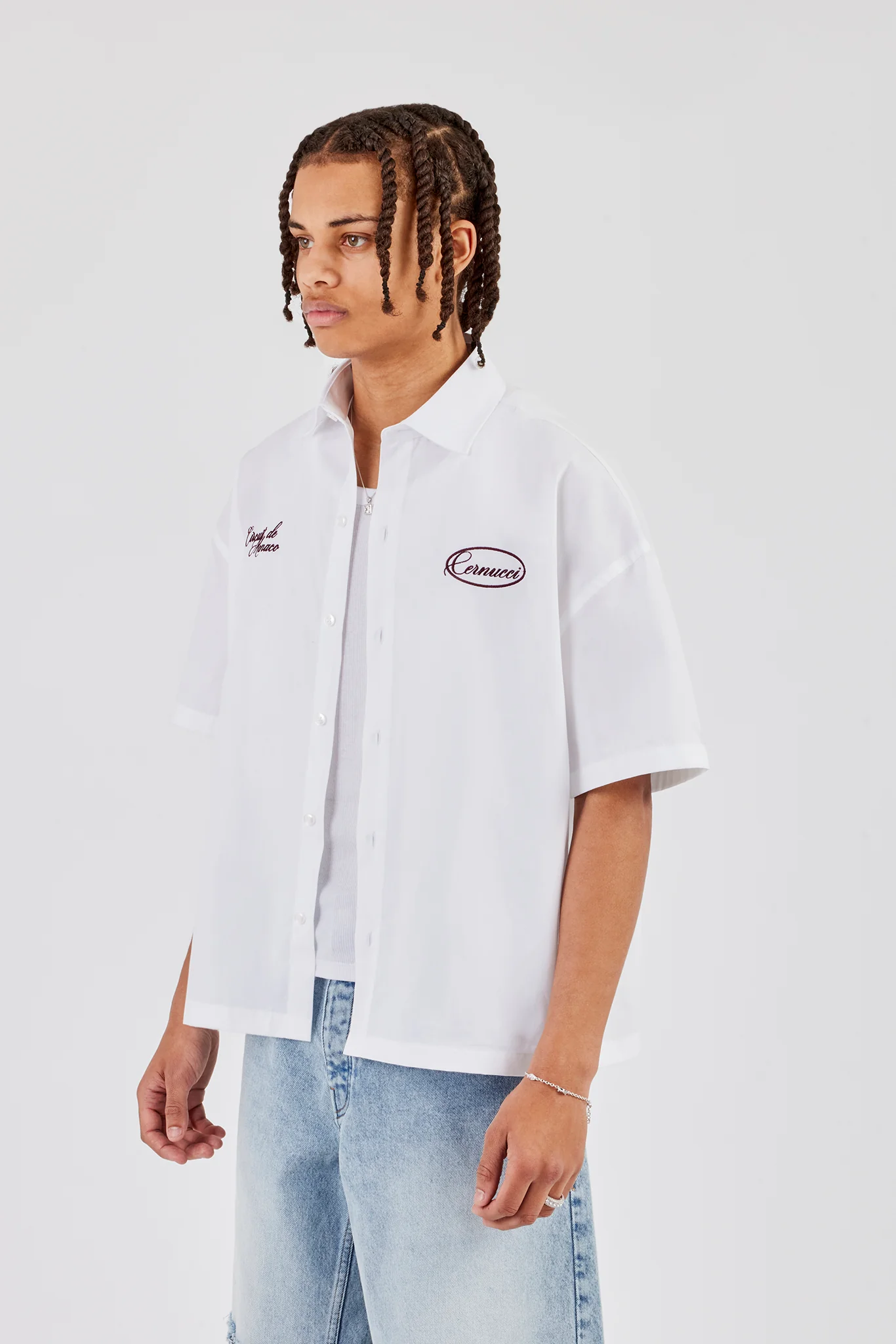 Monte Carlo Embroidered Shirt - White - Image 3