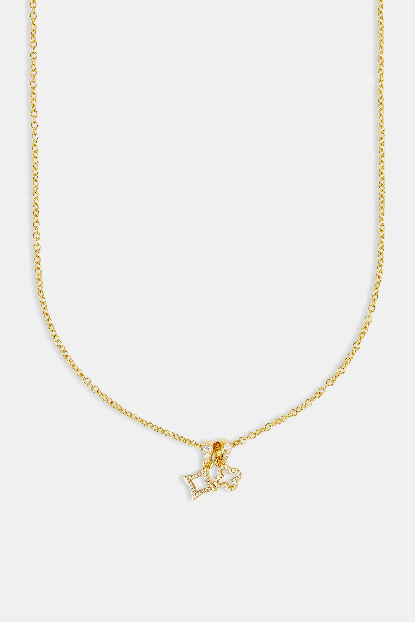 Motif Star and Motif Necklace - 8mm - Gold - Image 2