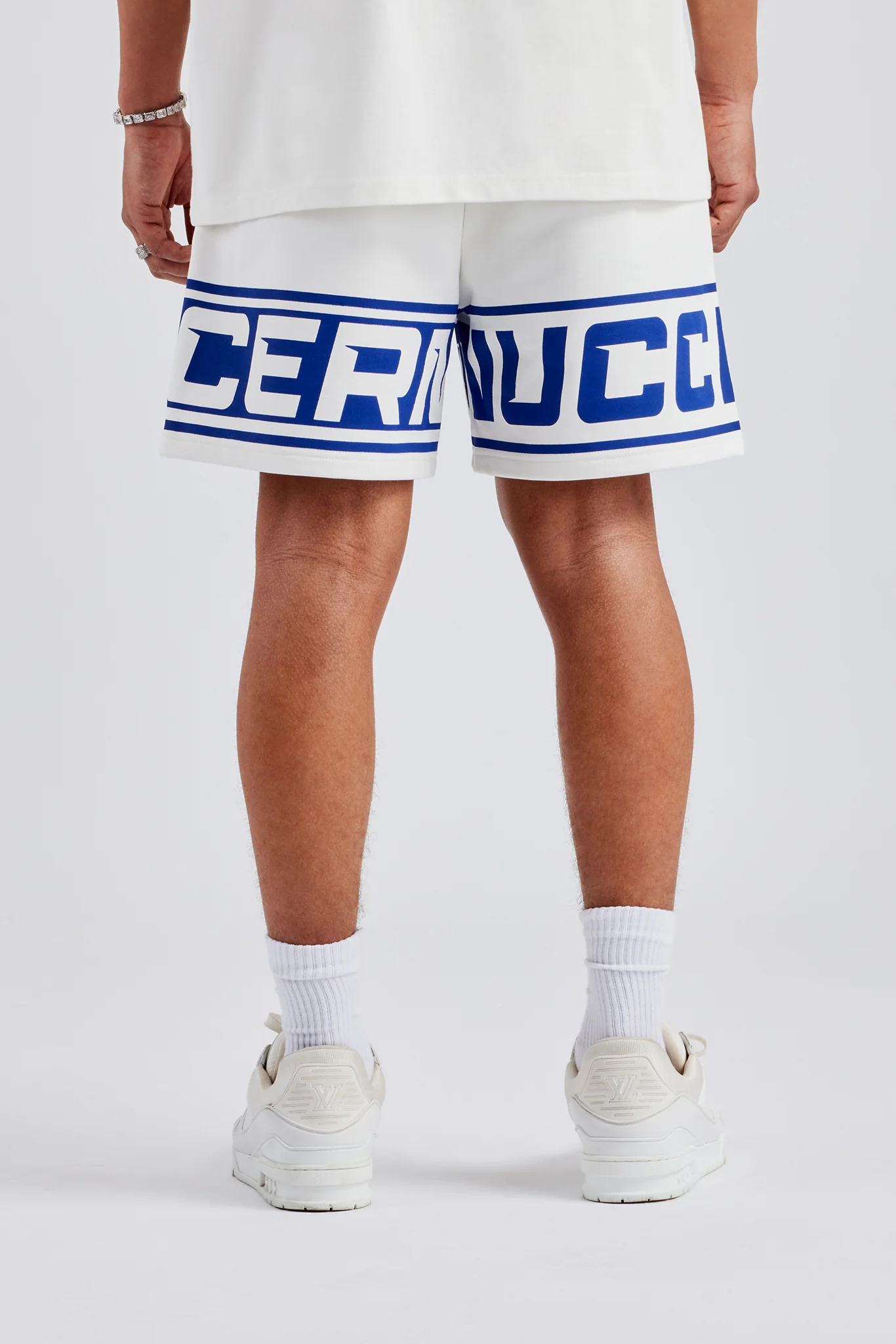 Moto Jersey Shorts - Off White - Image 3