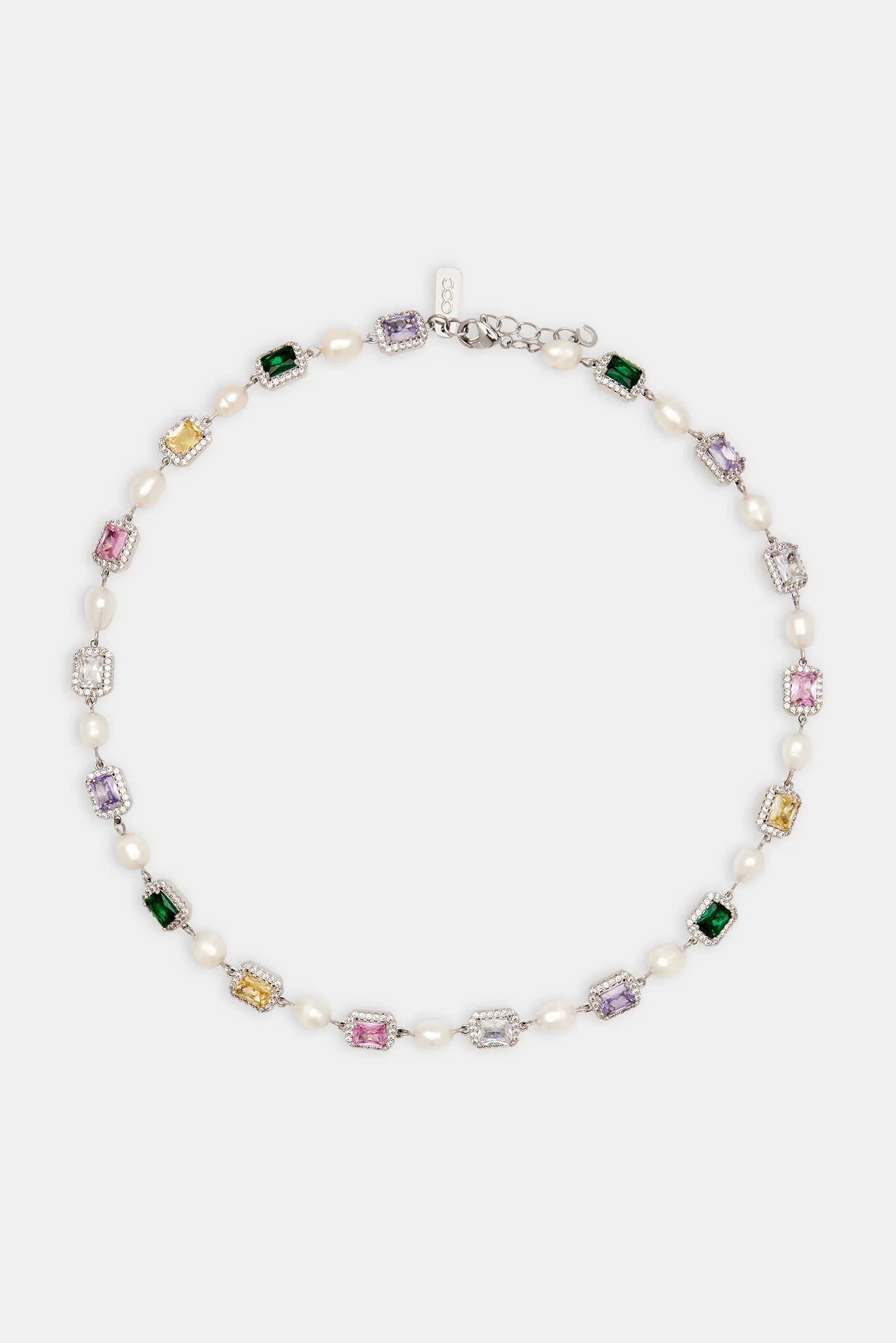Multi Colour Gemstone Freshwater Pearl Necklace - Image 4