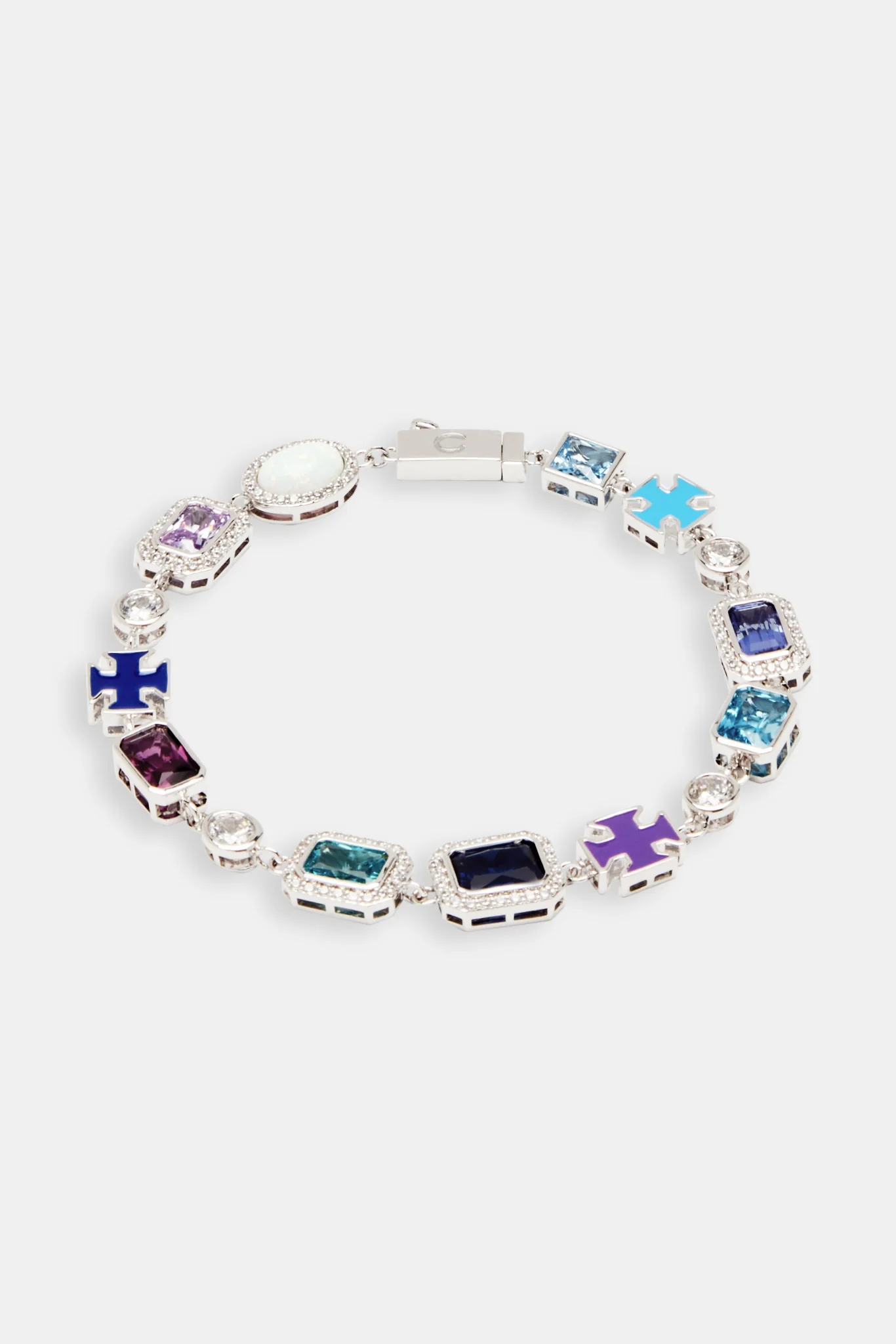 Multi Gemstone Motif Necklace & Bracelet Bundle - 10mm - Image 4