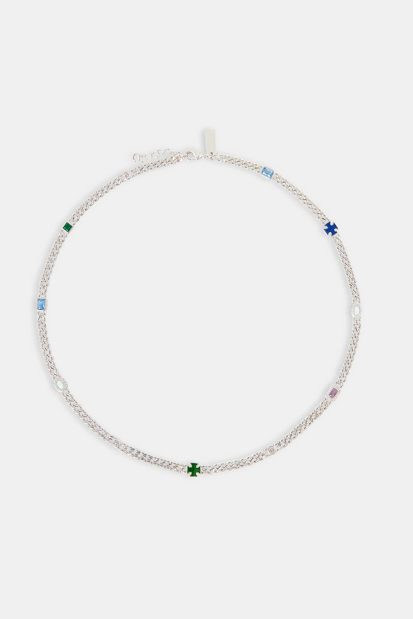 Multi Gemstone Miami Cuban Chain - 5mm - Image 4