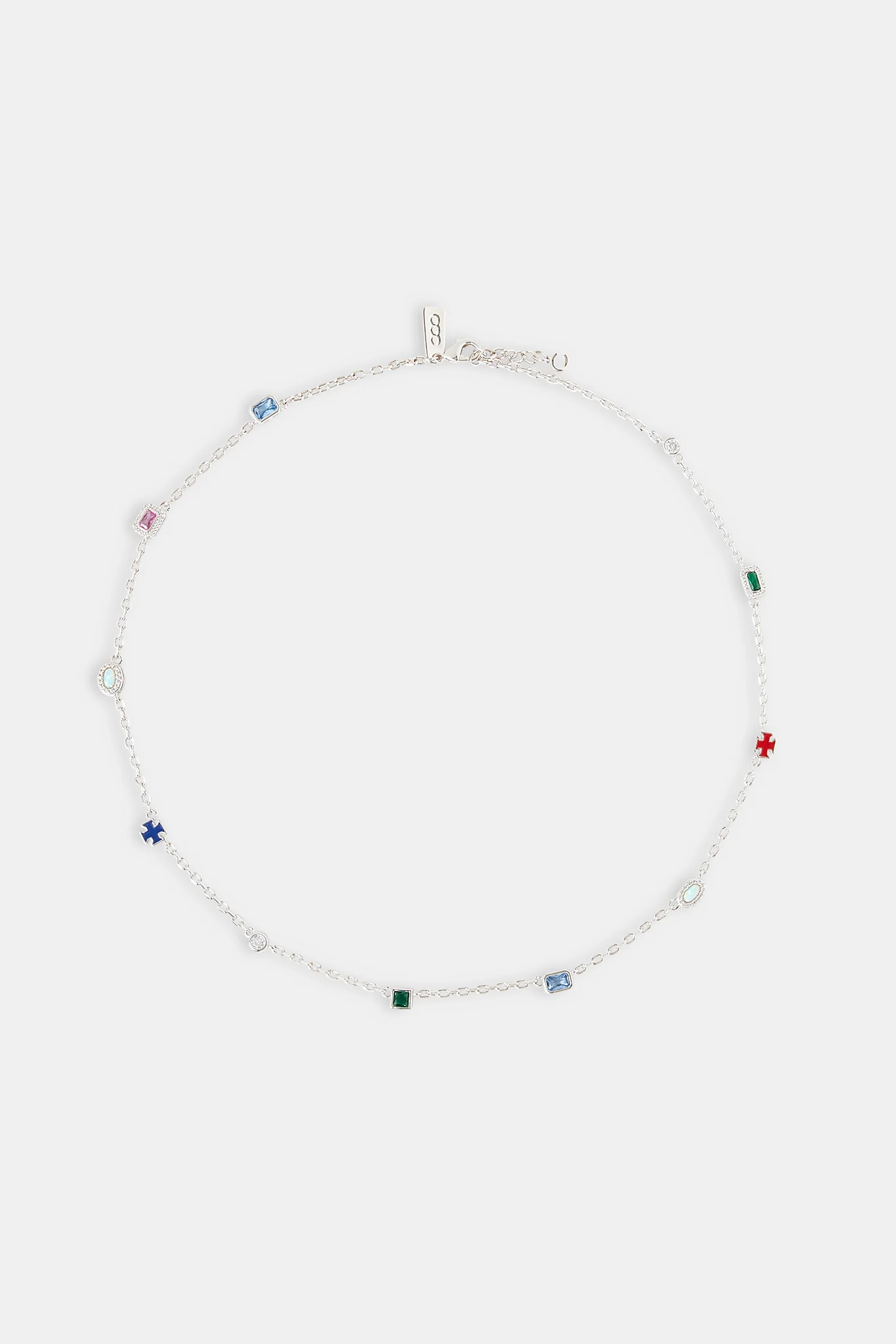 Multi Gemstone Rolo Chain - 6mm - Image 3
