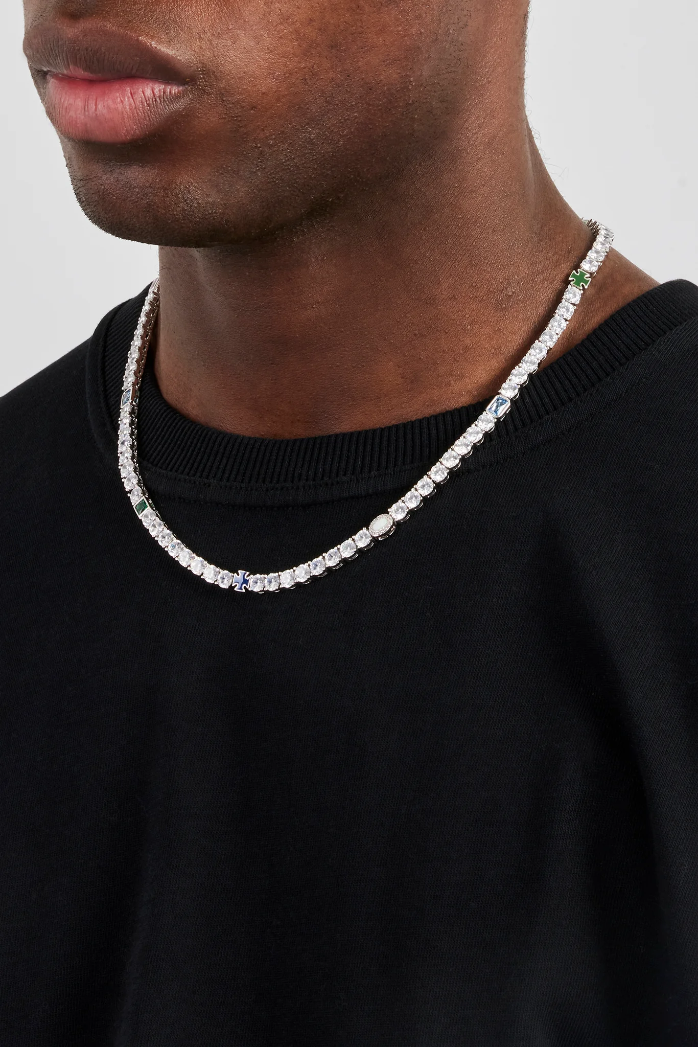 Multi Gemstone Tennis Chain - 5mm - Image 3