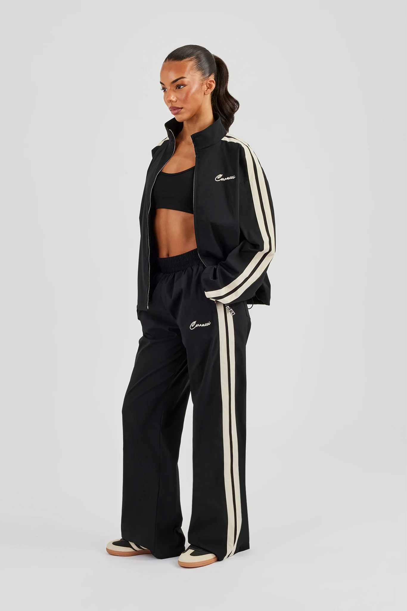 Nylon Taping Jogger - Black - Image 4