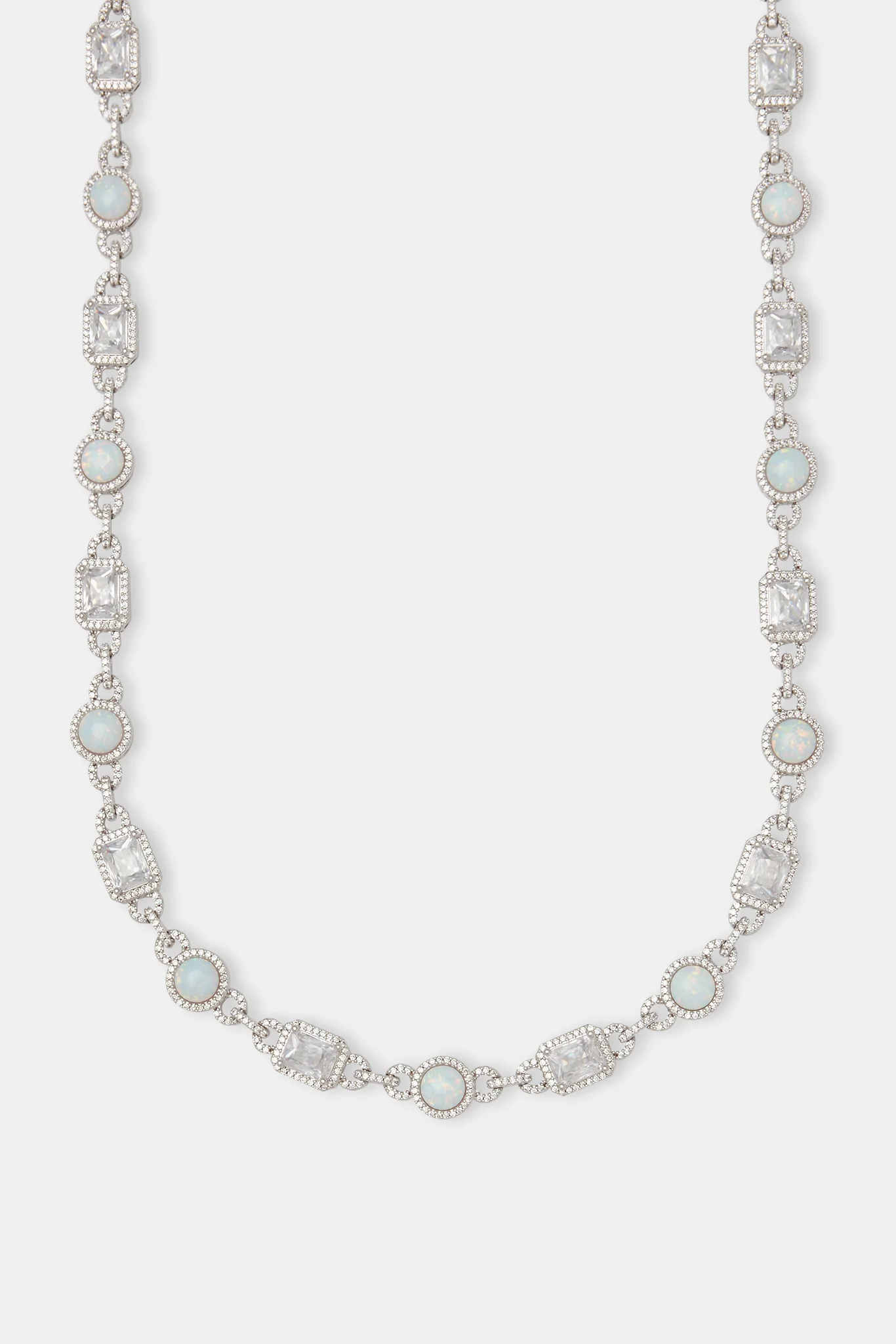 Opal & Baguette Tennis Chain - 10mm - Image 2