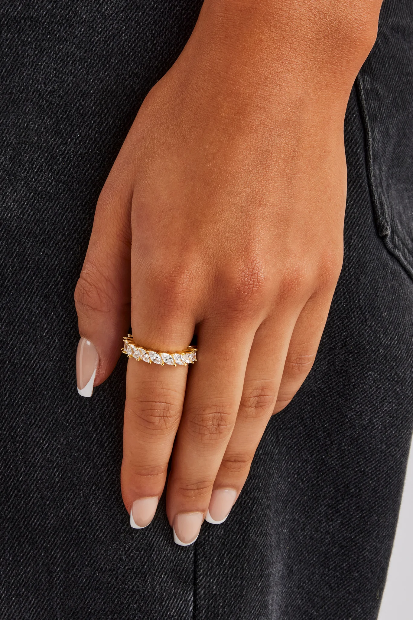 Oval Cz Band - 3mm - Image 2