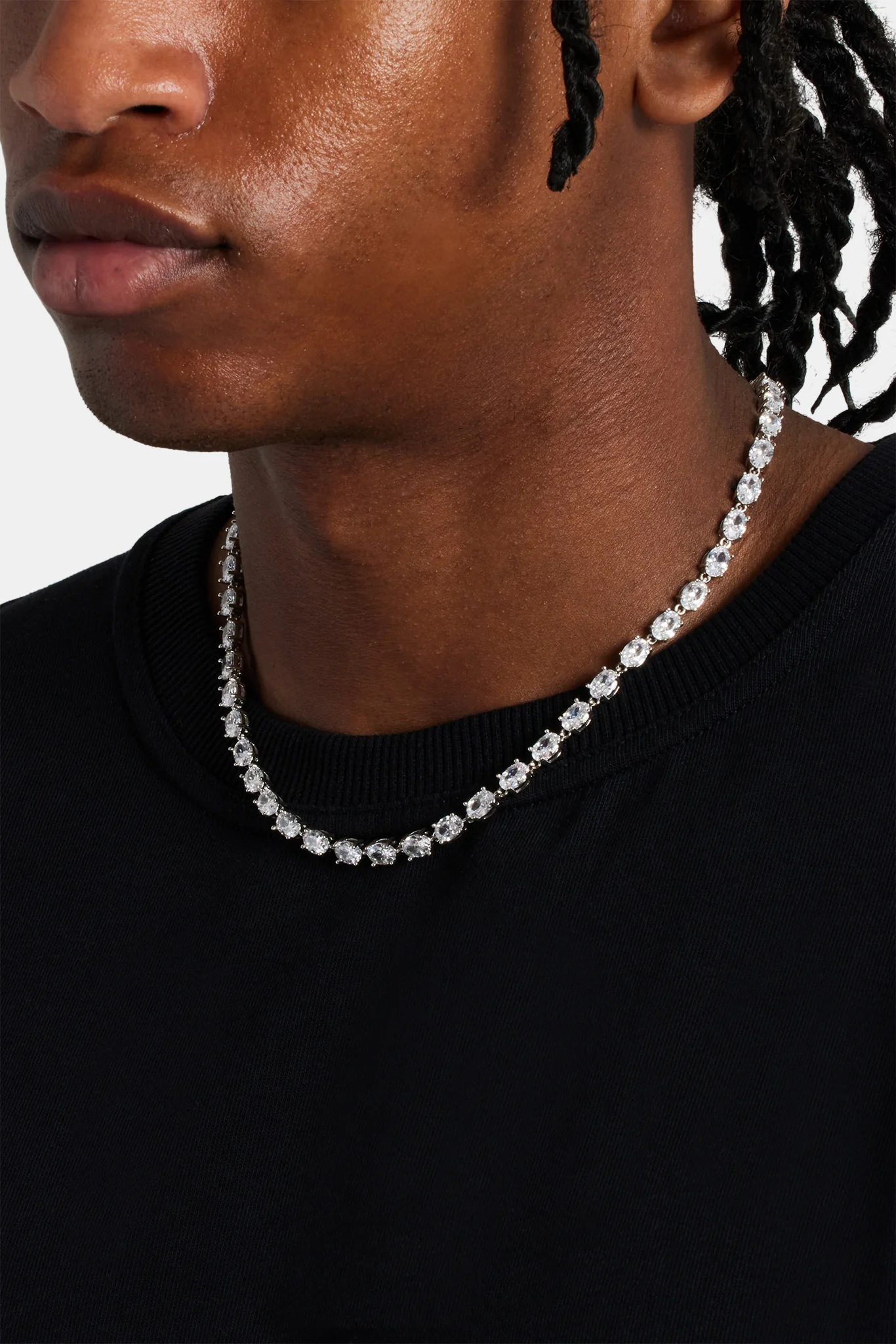 Oval CZ Tennis Chain - 6mm - Image 3