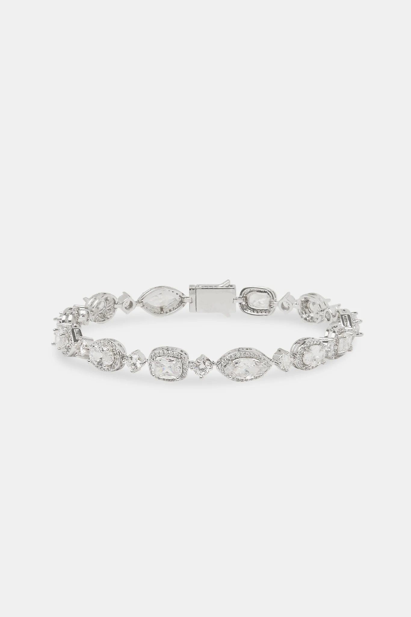 Oval & Rectangular Cluster Bracelet - 8mm - Image 2