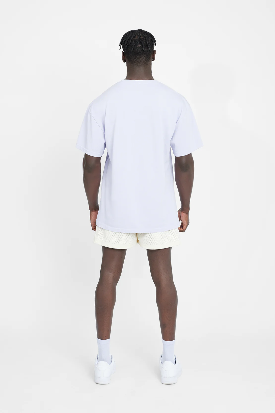Oversized Cernucci Classic Embroidered T-Shirt - Lilac - Image 5